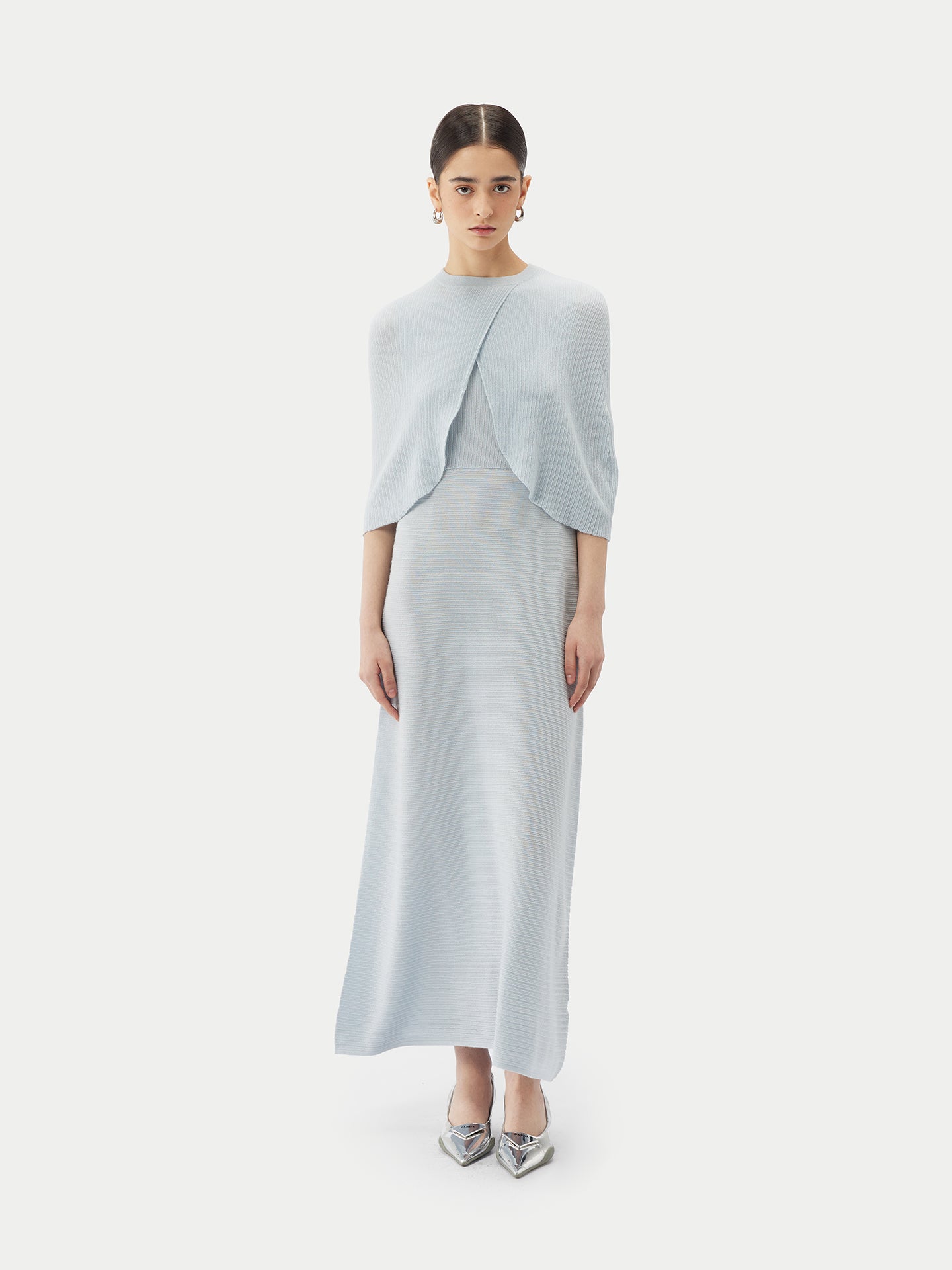 Leichtes Cape aus Kaschmir-Seide