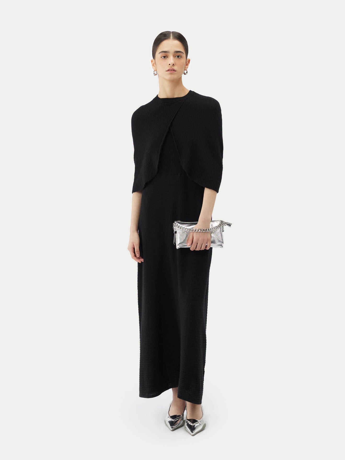 Leichtes Cape aus Kaschmir-Seide