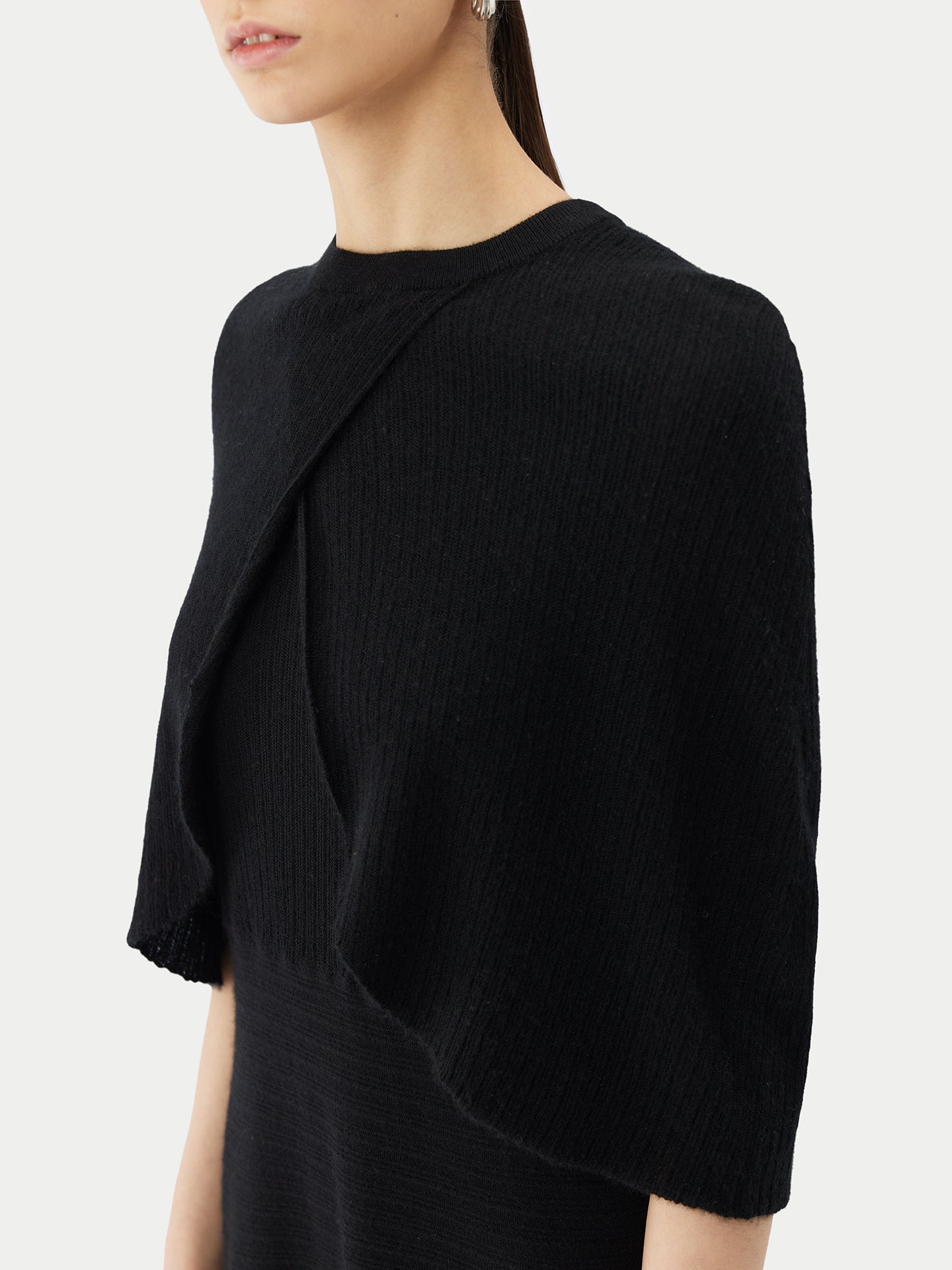 Leichtes Cape aus Kaschmir-Seide