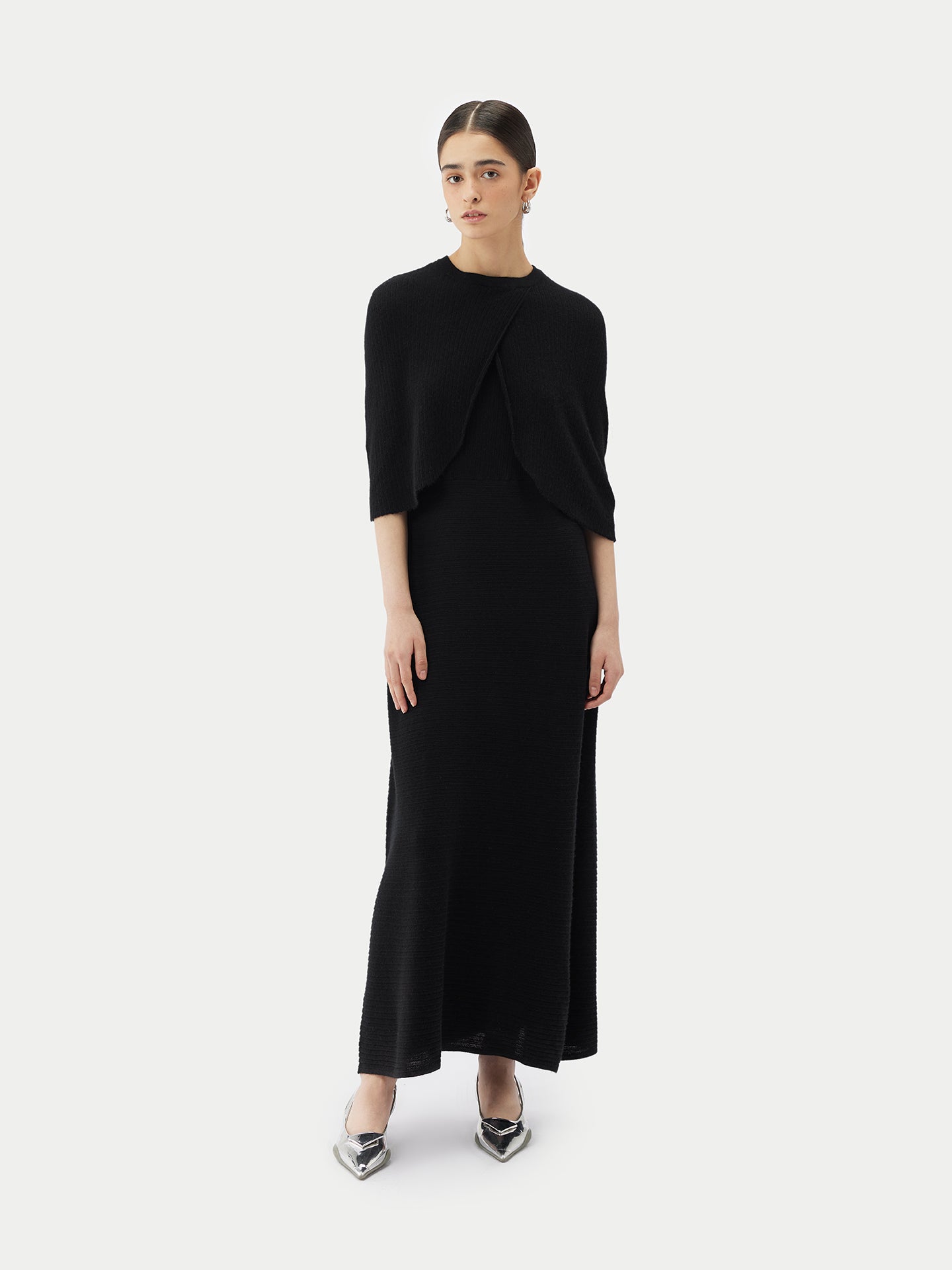 Leichtes Cape aus Kaschmir-Seide