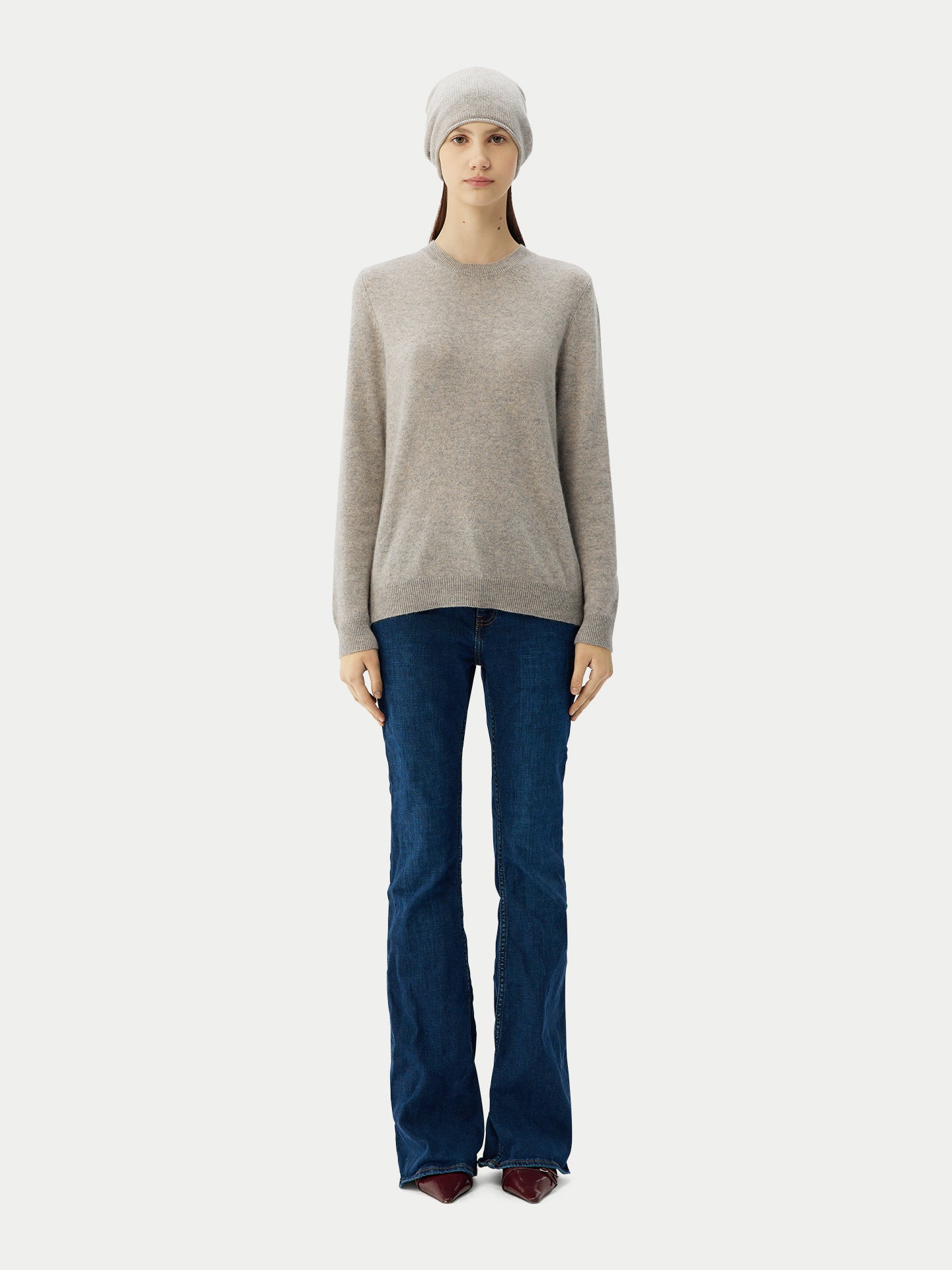 99€ Kaschmir-Set aus Pullover und Mütze
