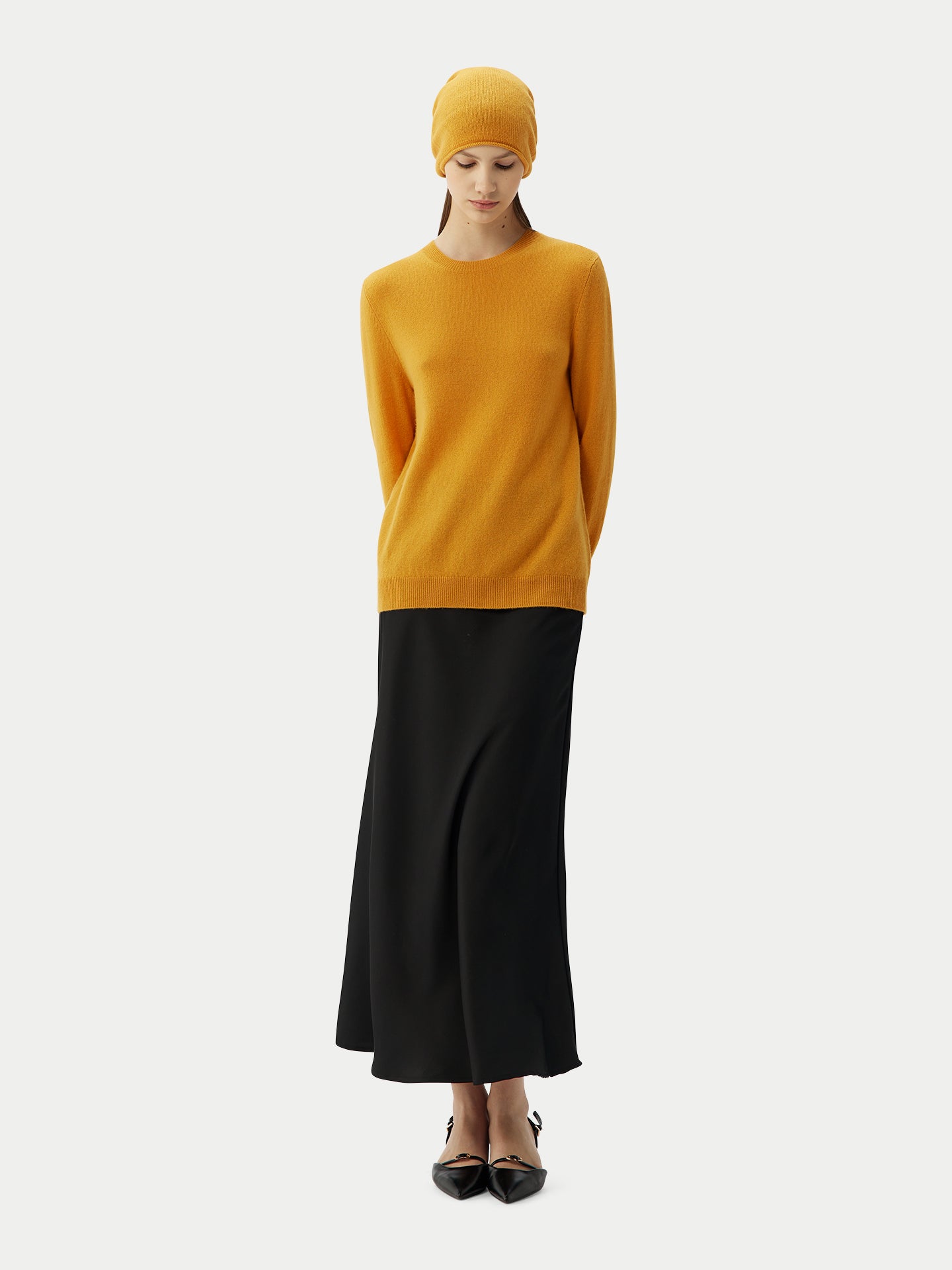 99€ Kaschmir-Set aus Pullover und Mütze