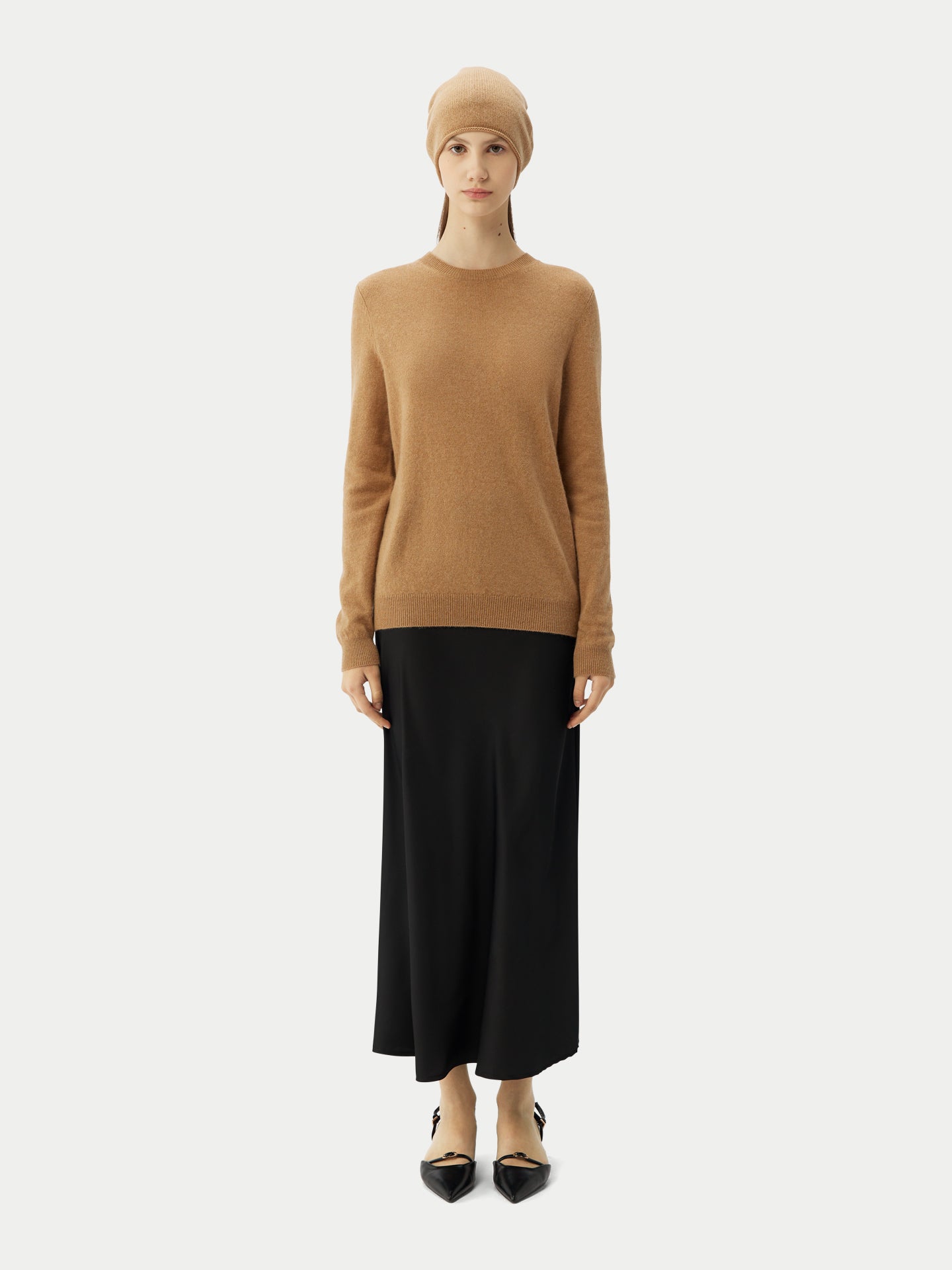 99€ Kaschmir-Set aus Pullover und Mütze