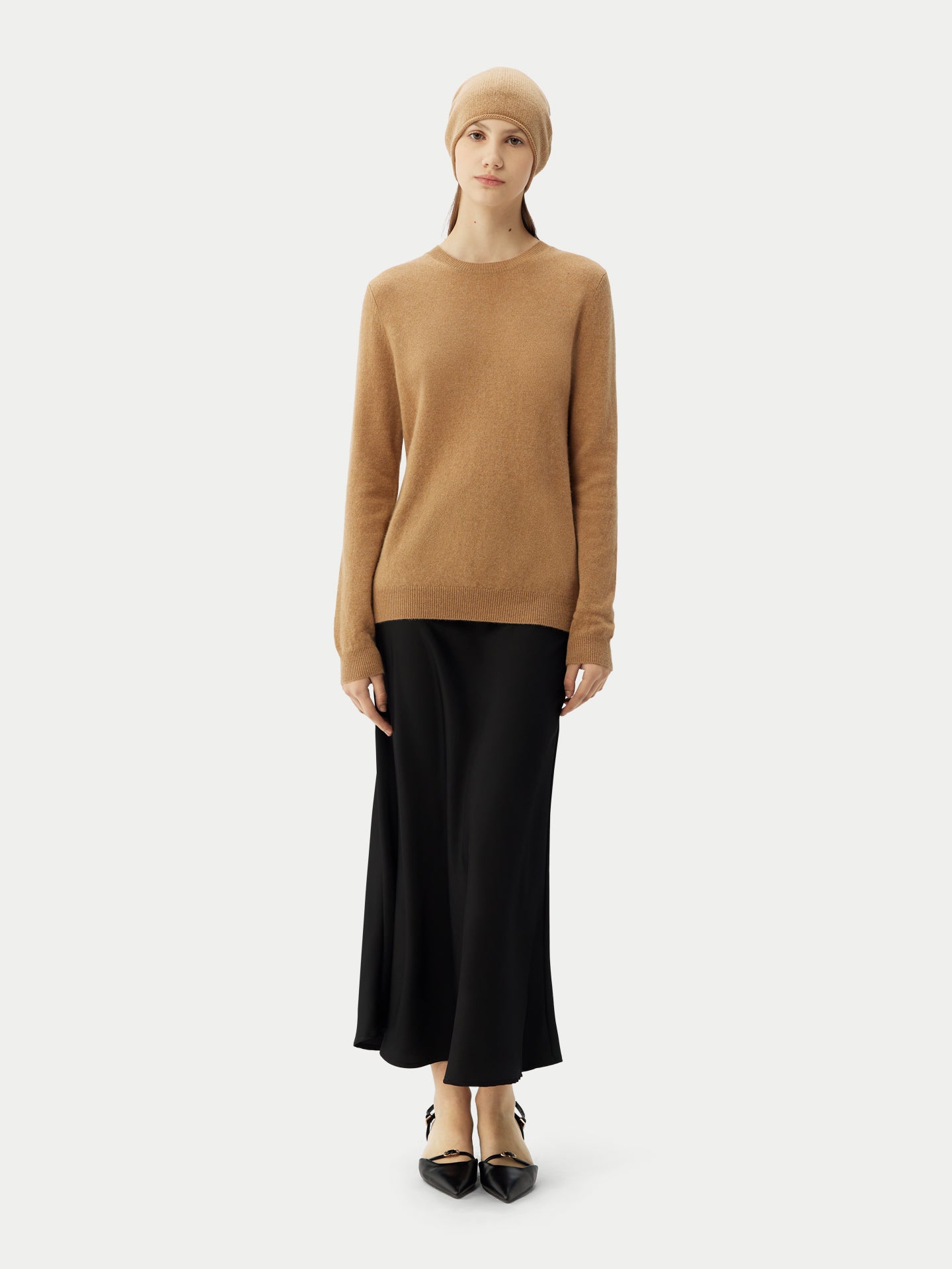 99€ Kaschmir-Set aus Pullover und Mütze