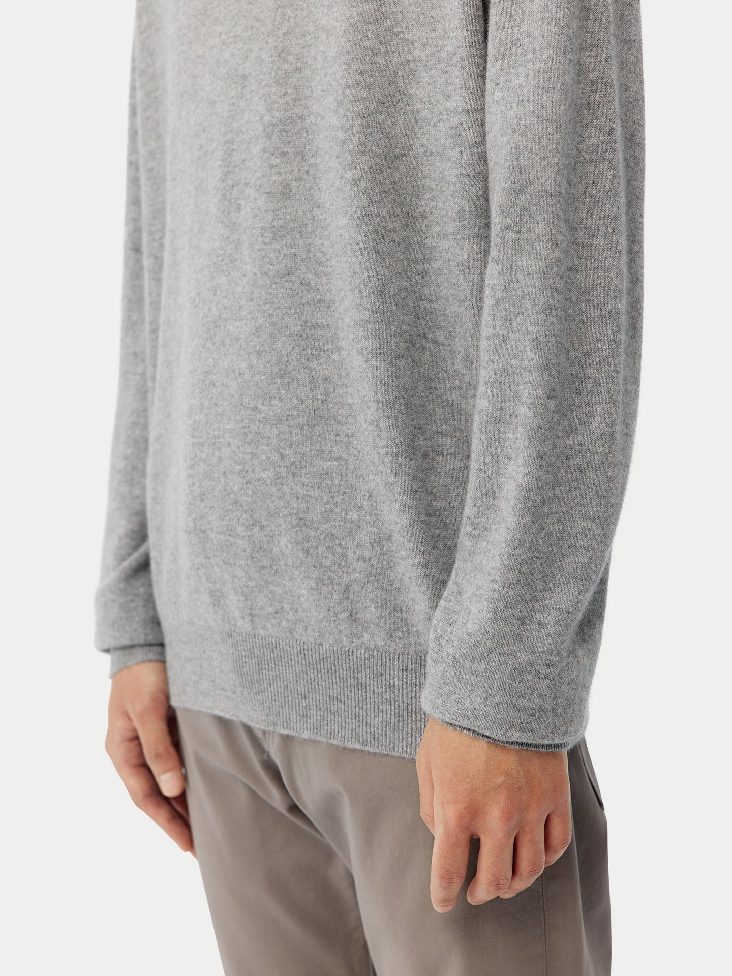 Basic Stehkragenpullover aus Kaschmir