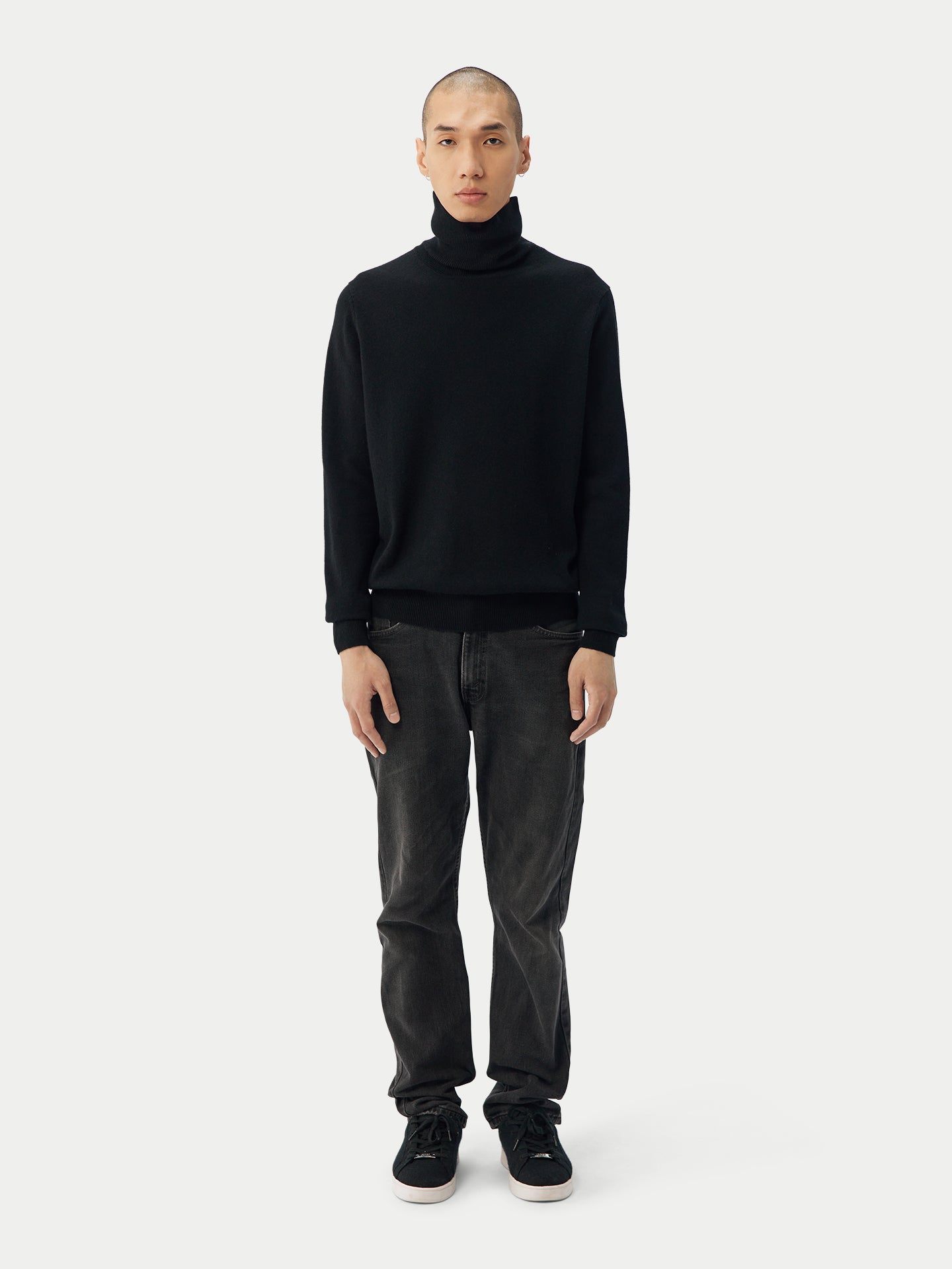 Basic Kaschmir Rollkragenpullover