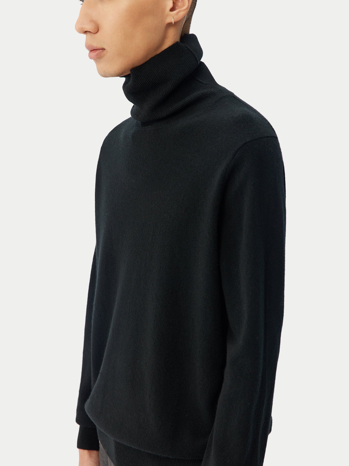Basic Kaschmir Rollkragenpullover