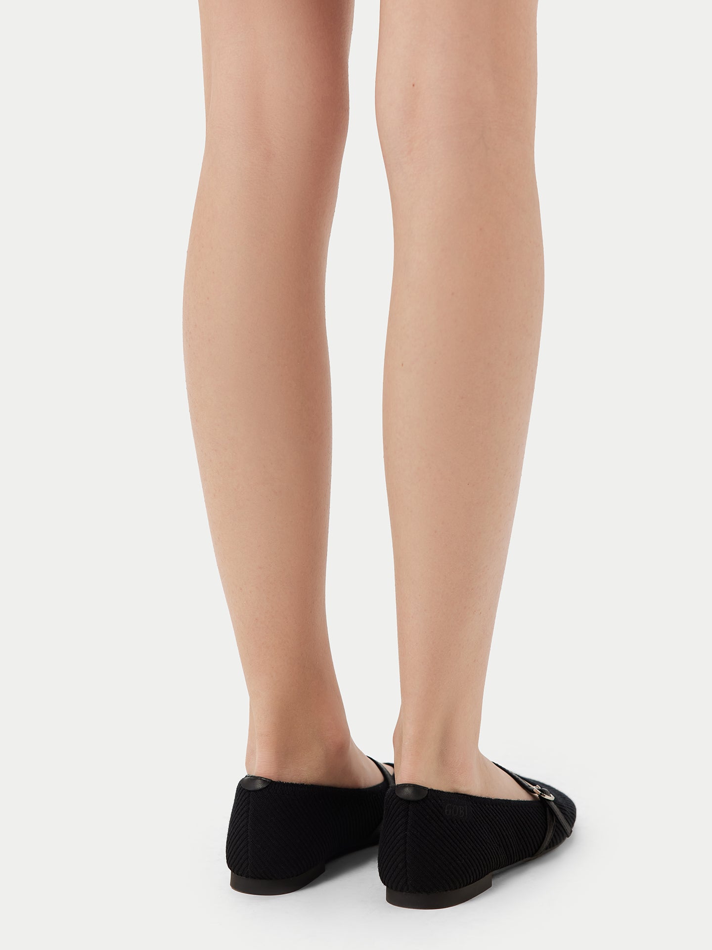 Strick-Ballerinas aus mercerisierter Wolle und Kaschmir