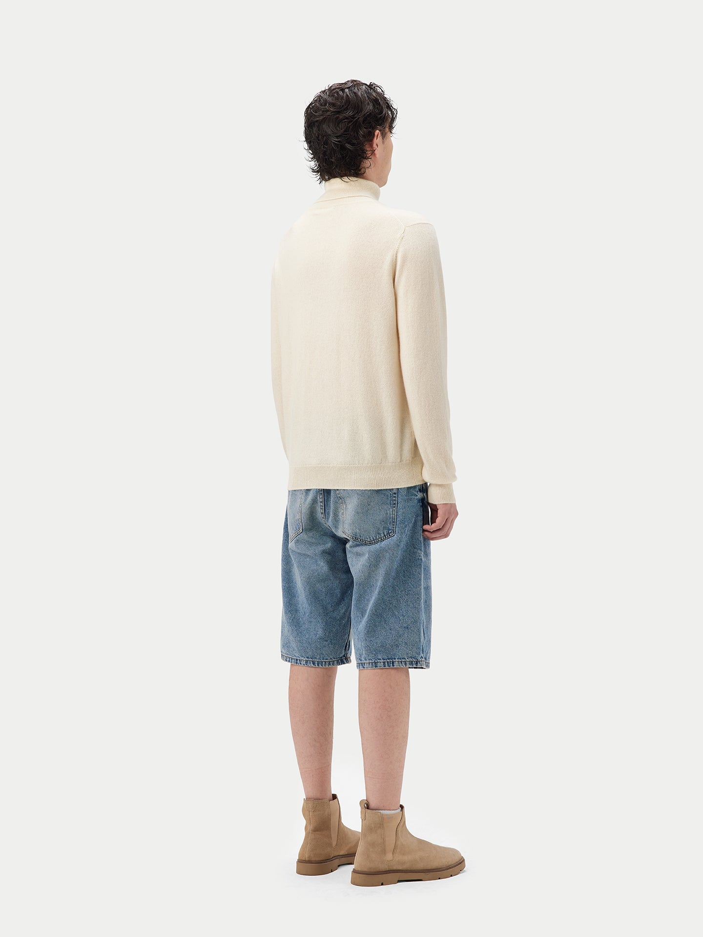Basic Kaschmir Rollkragenpullover