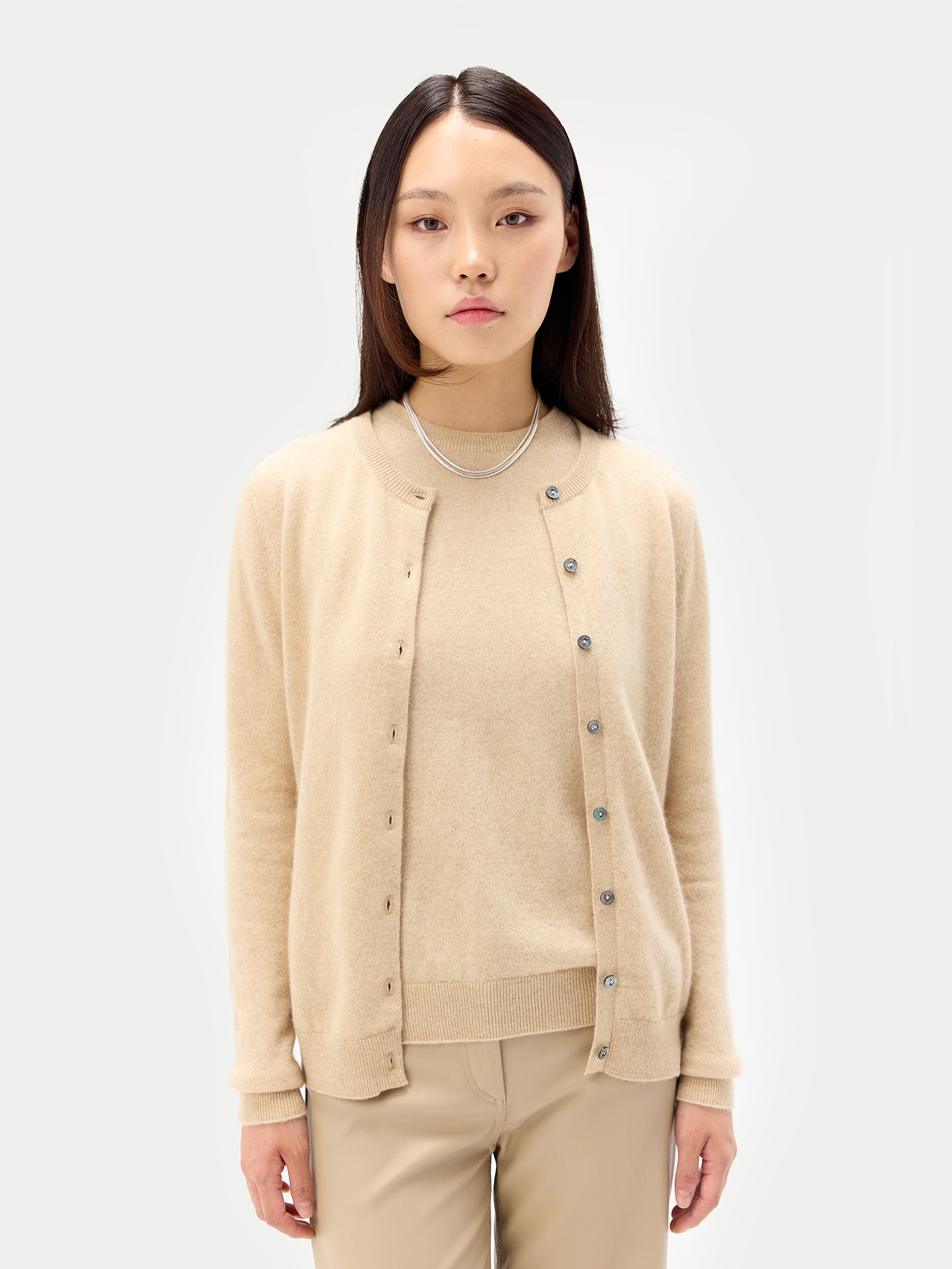 Damen Strickjacke und Weste Set