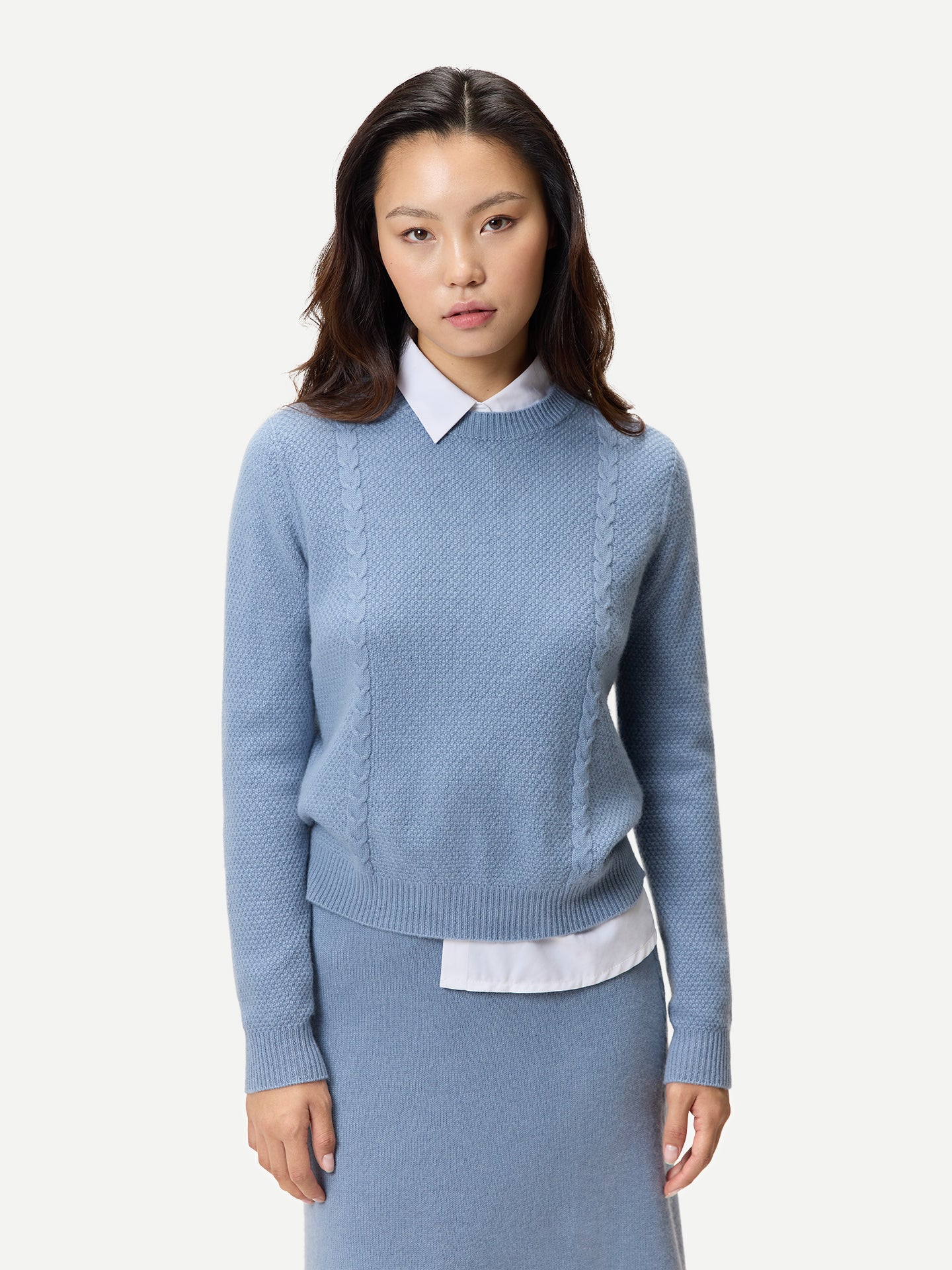 Kaschmir-Pullover mit Rundhals