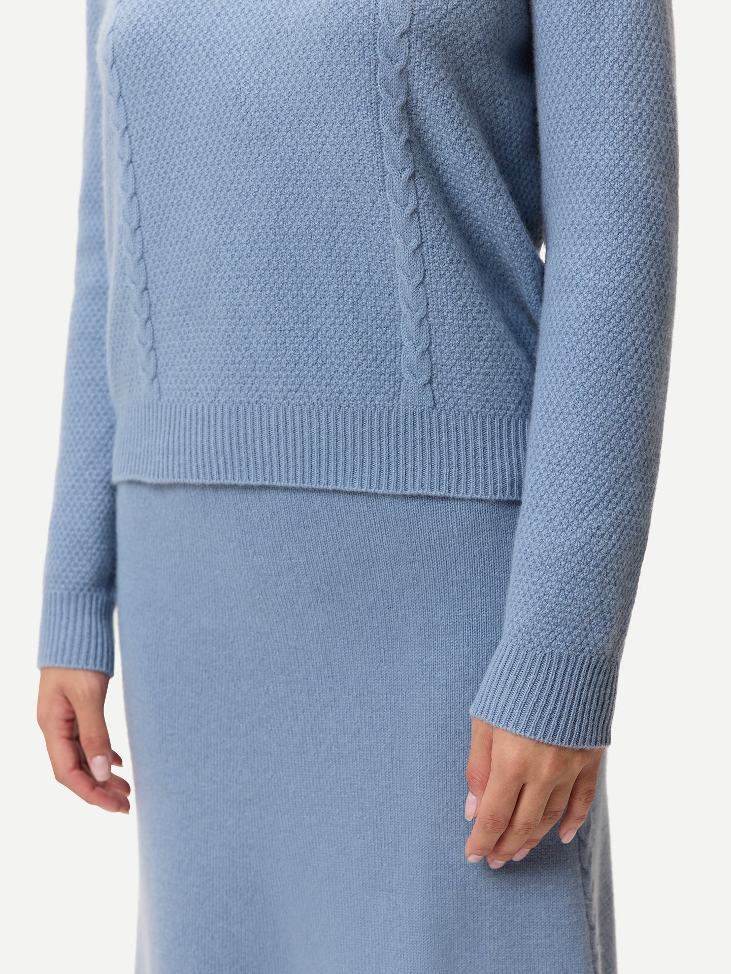 Kaschmir-Pullover mit Rundhals