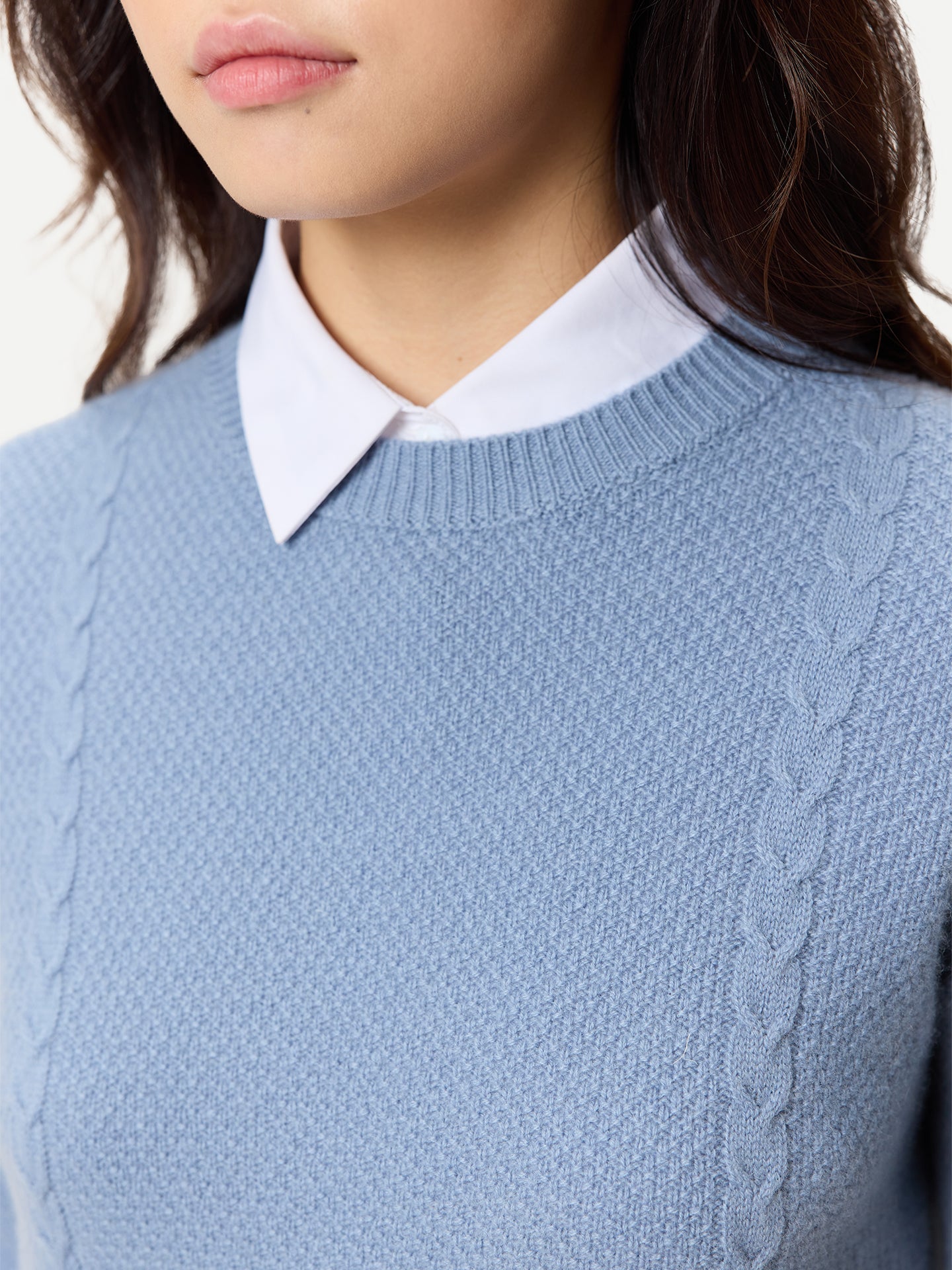 Kaschmir-Pullover mit Rundhals