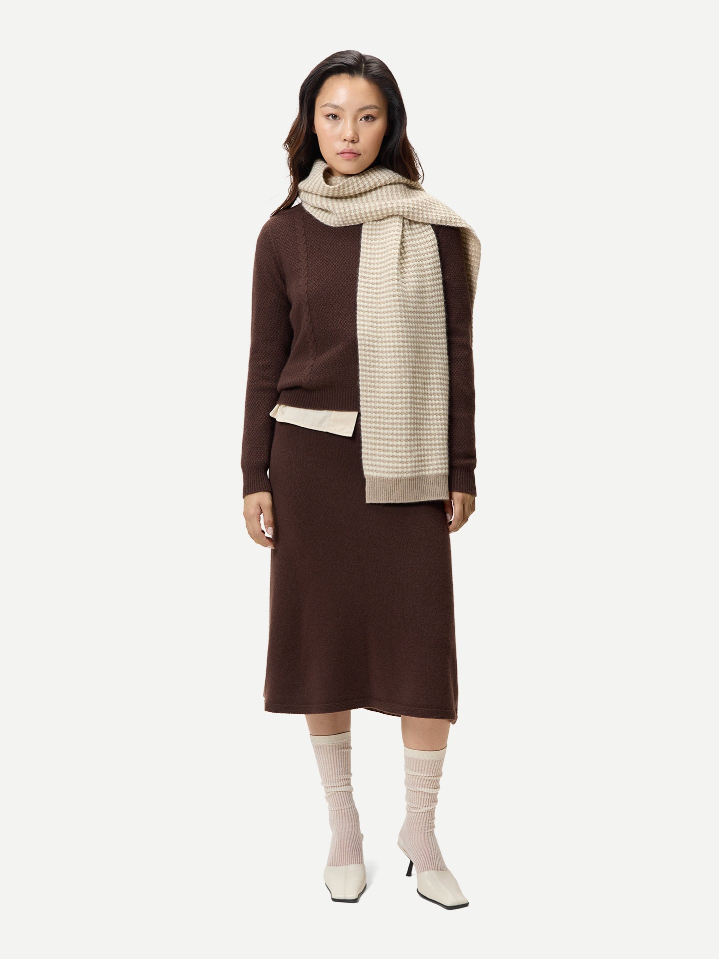 Kaschmir-Pullover mit Rundhals