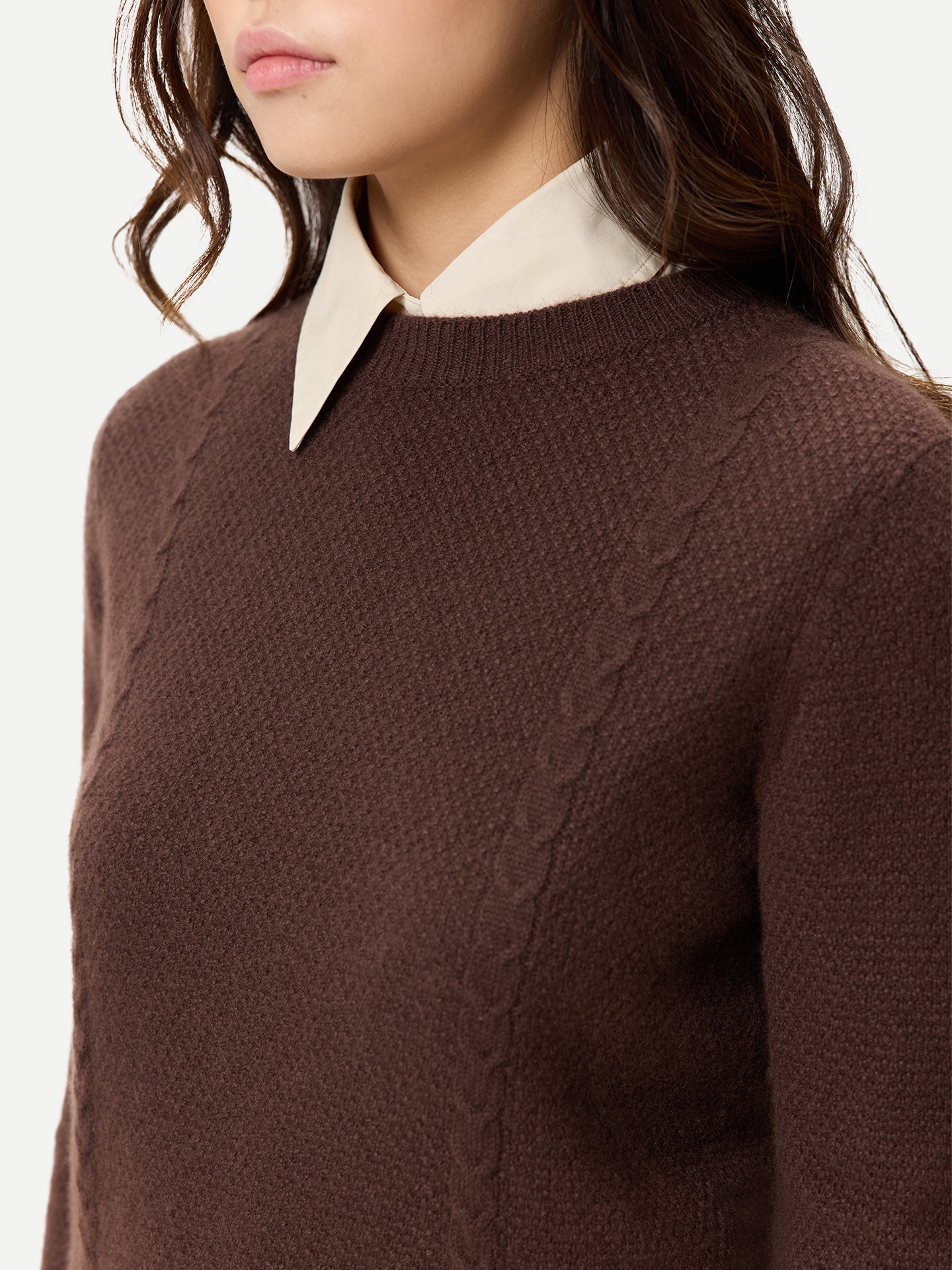 Kaschmir-Pullover mit Rundhals