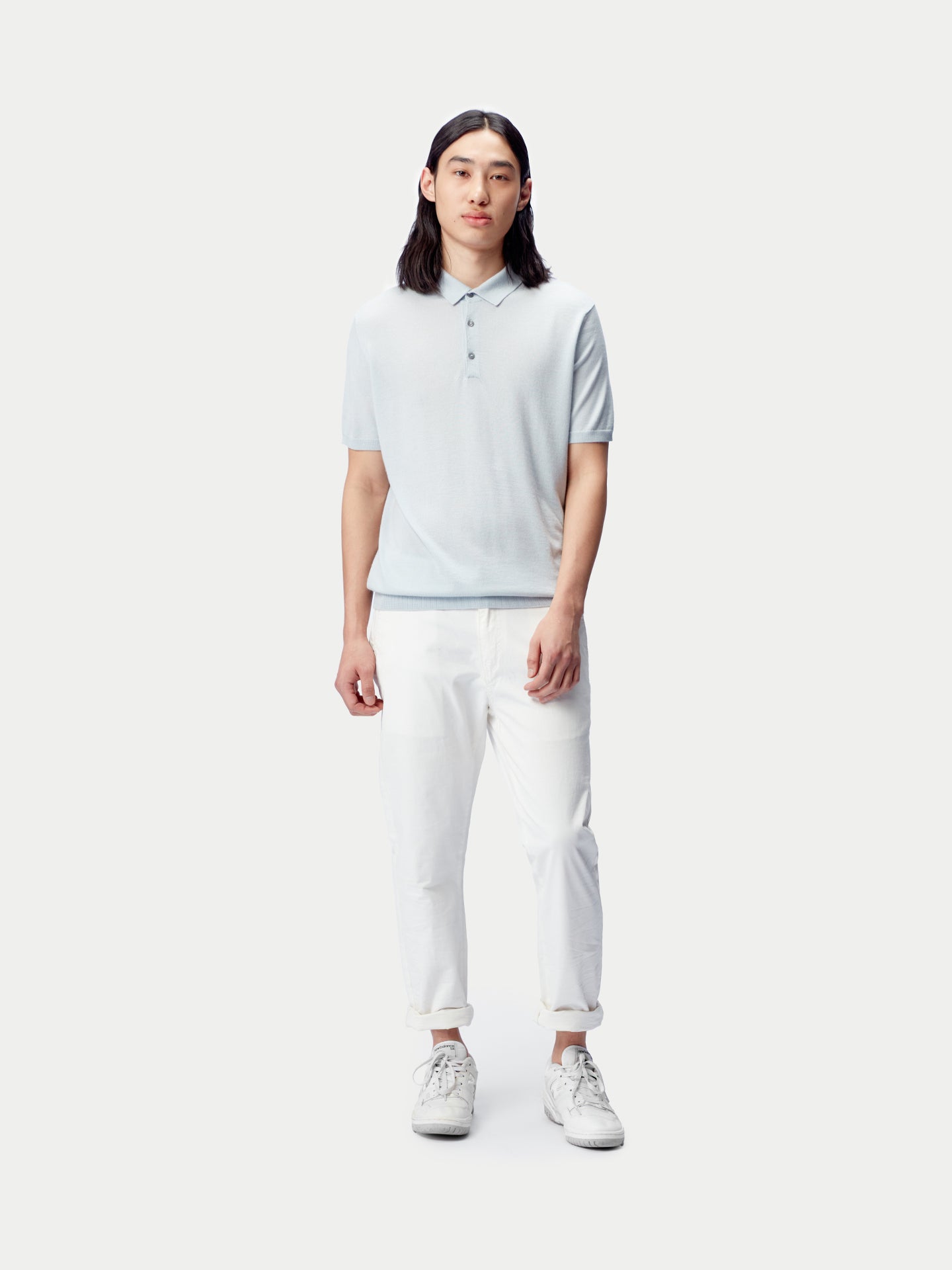 Polo-Shirt aus Kaschmir-Seide