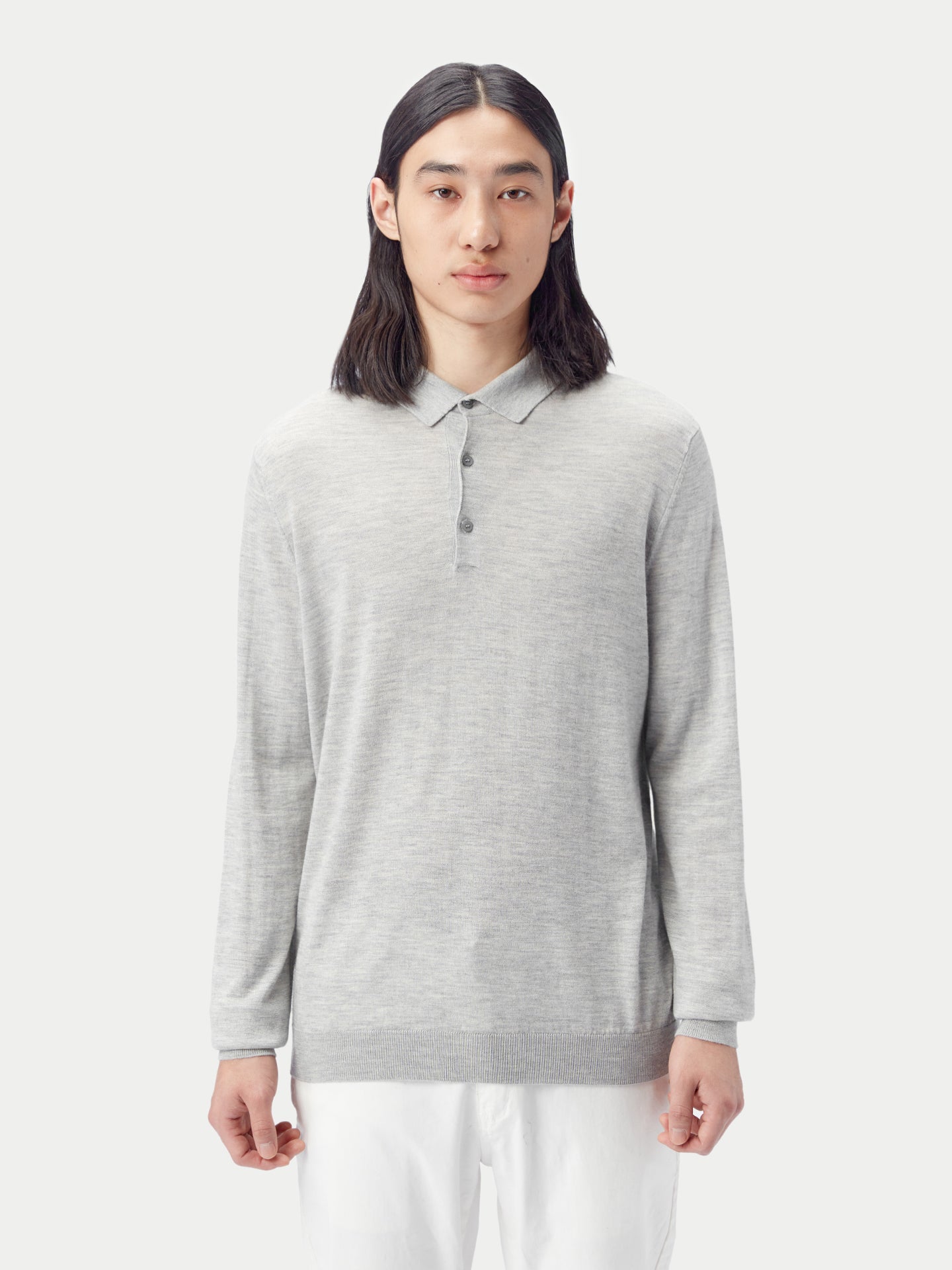 Herren Polohemd aus Kaschmir-Seide