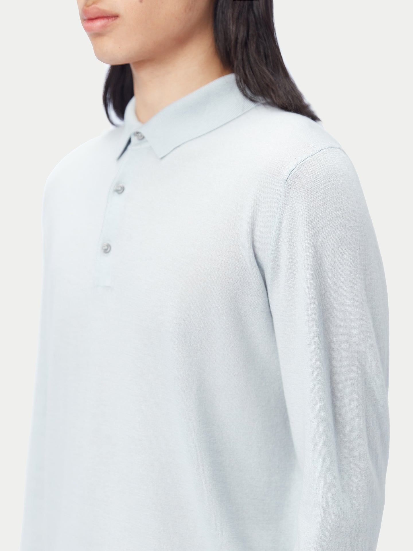 Herren Polohemd aus Kaschmir-Seide