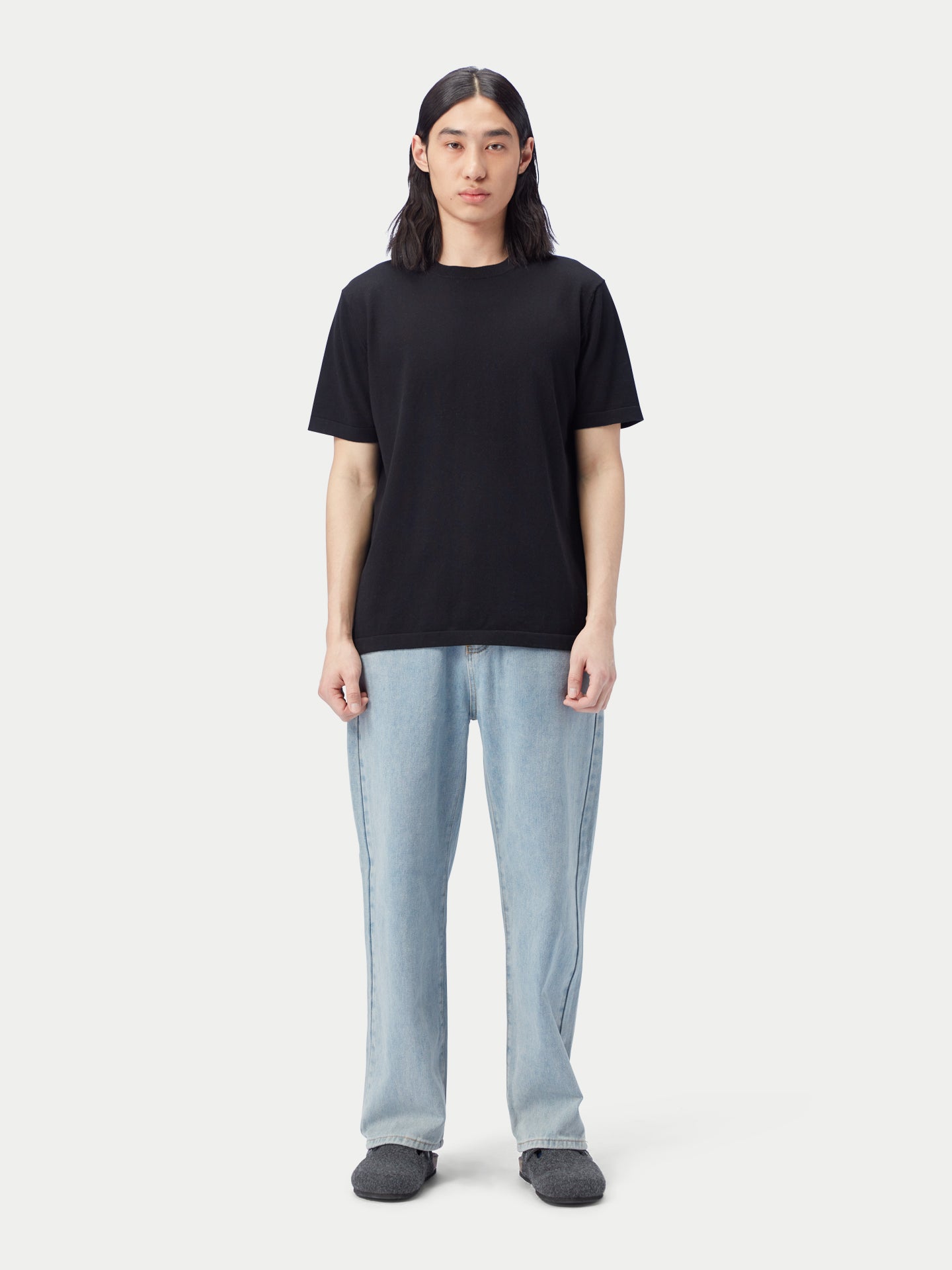 T-Shirt aus Baumwoll-Seiden-Kaschmir-Mischung