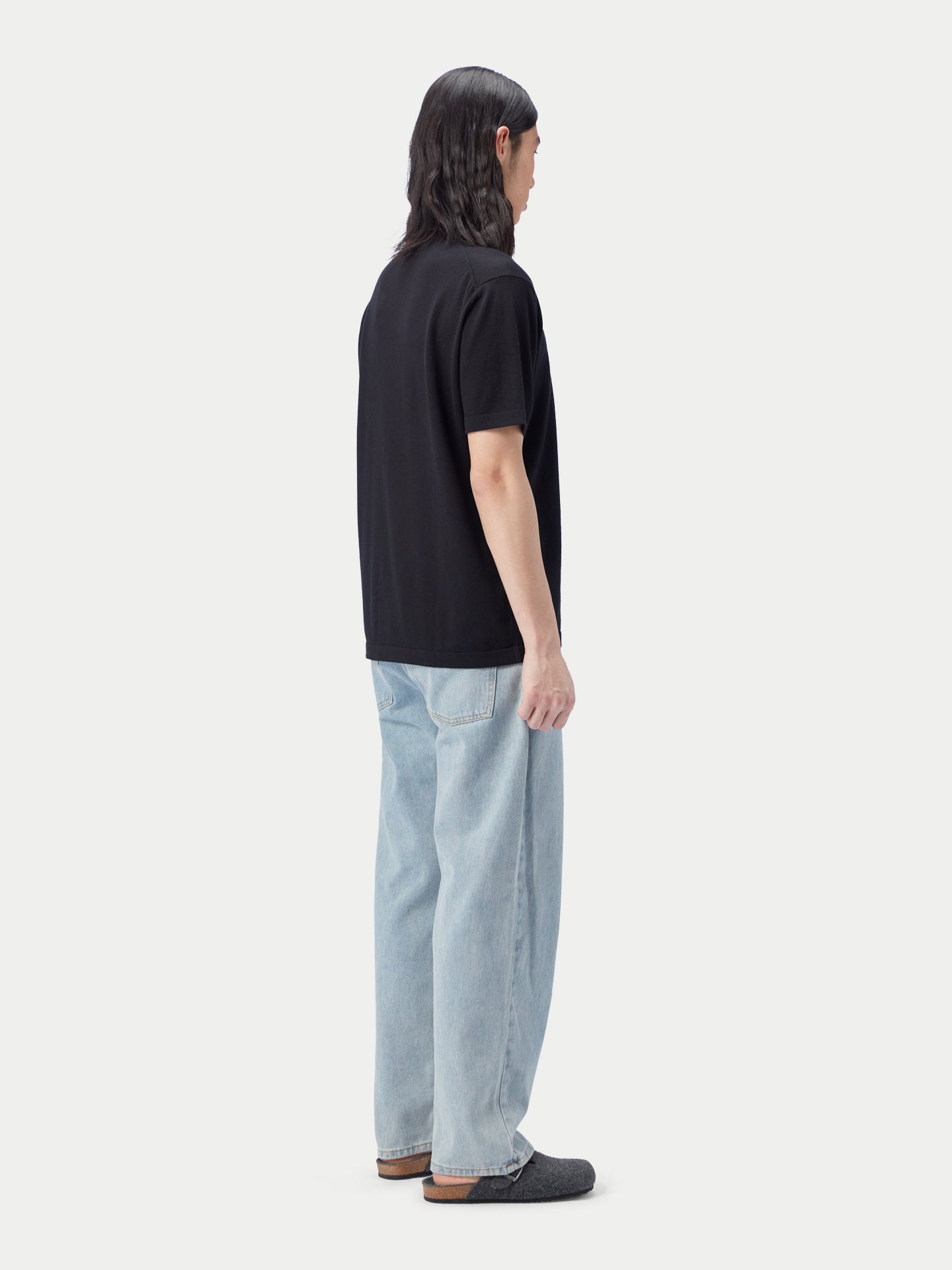 T-Shirt aus Baumwoll-Seiden-Kaschmir-Mischung