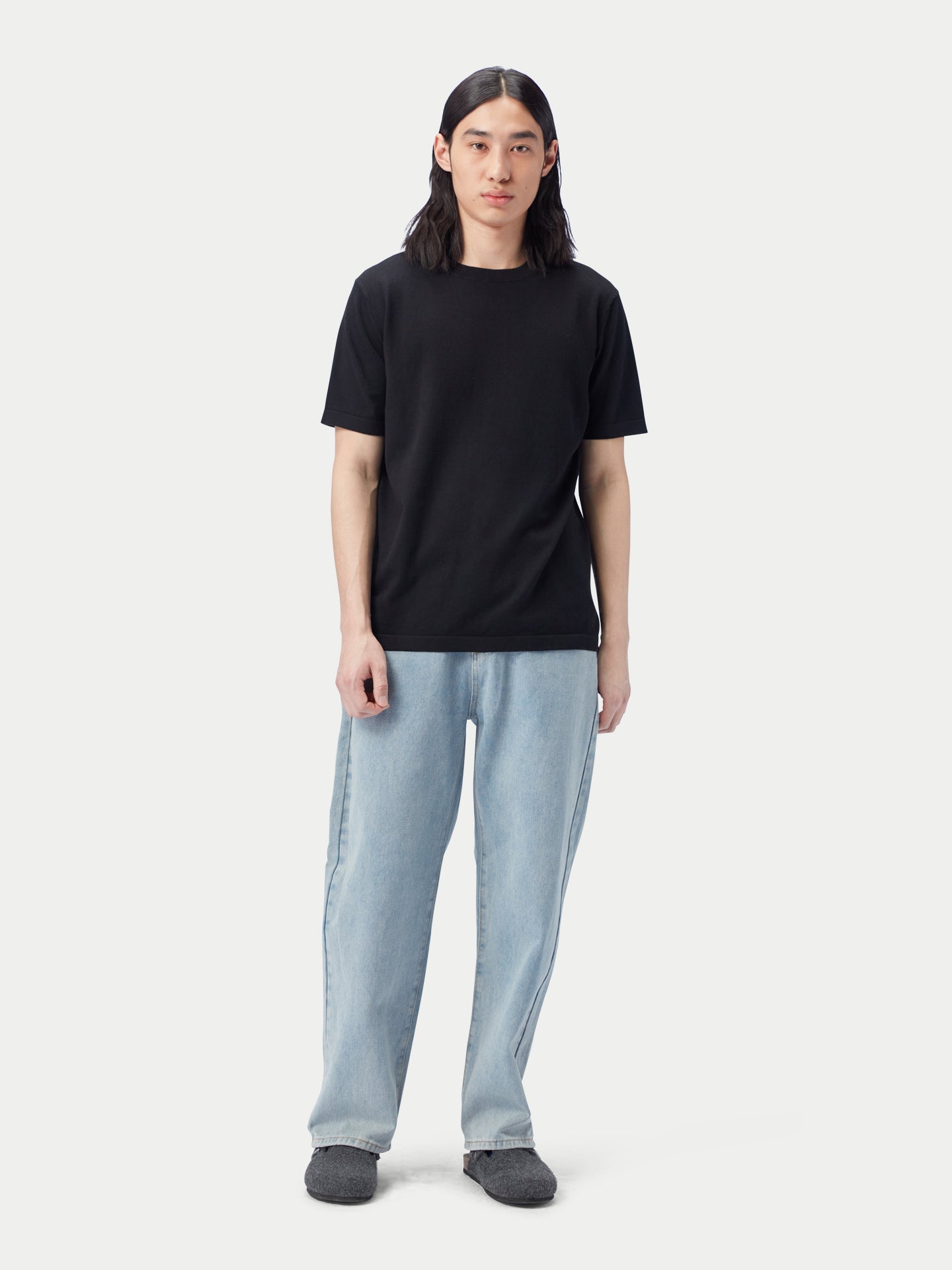 T-Shirt aus Baumwoll-Seiden-Kaschmir-Mischung
