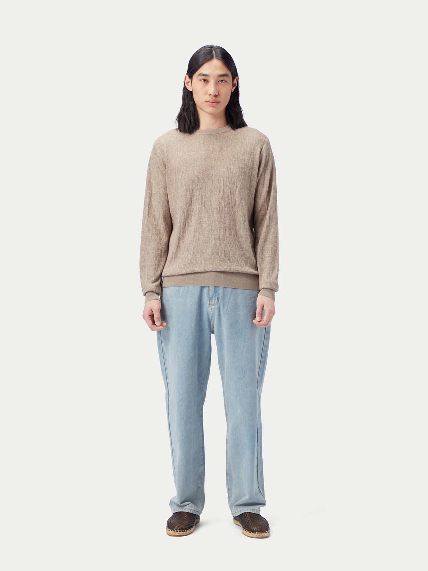 Leichter Pullover aus Seide-Kaschmir