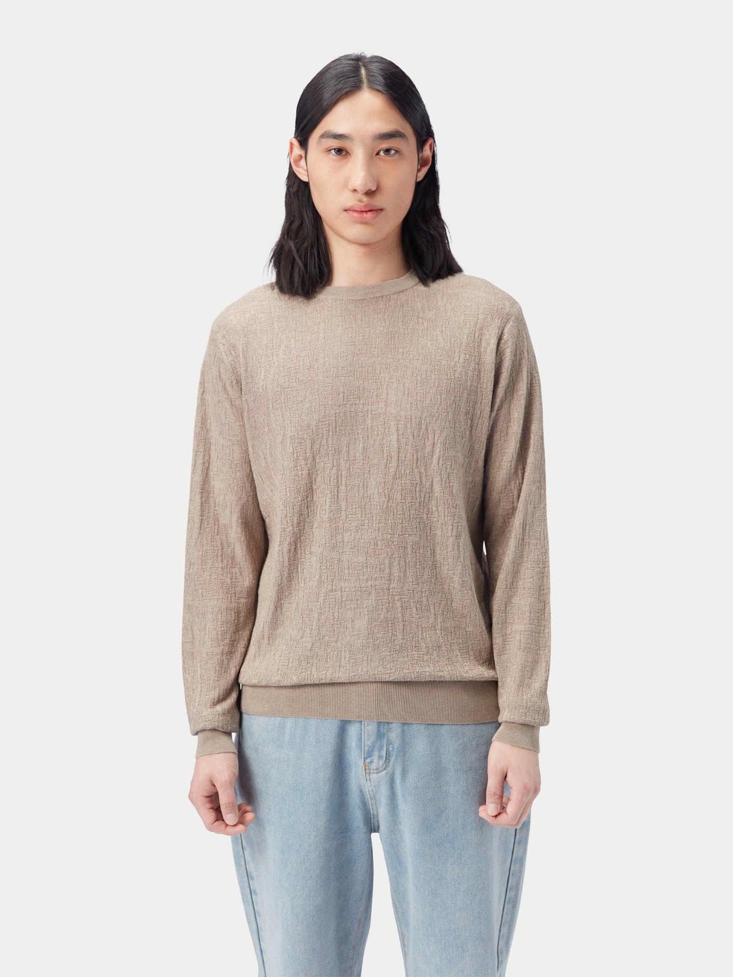 Leichter Pullover aus Seide-Kaschmir