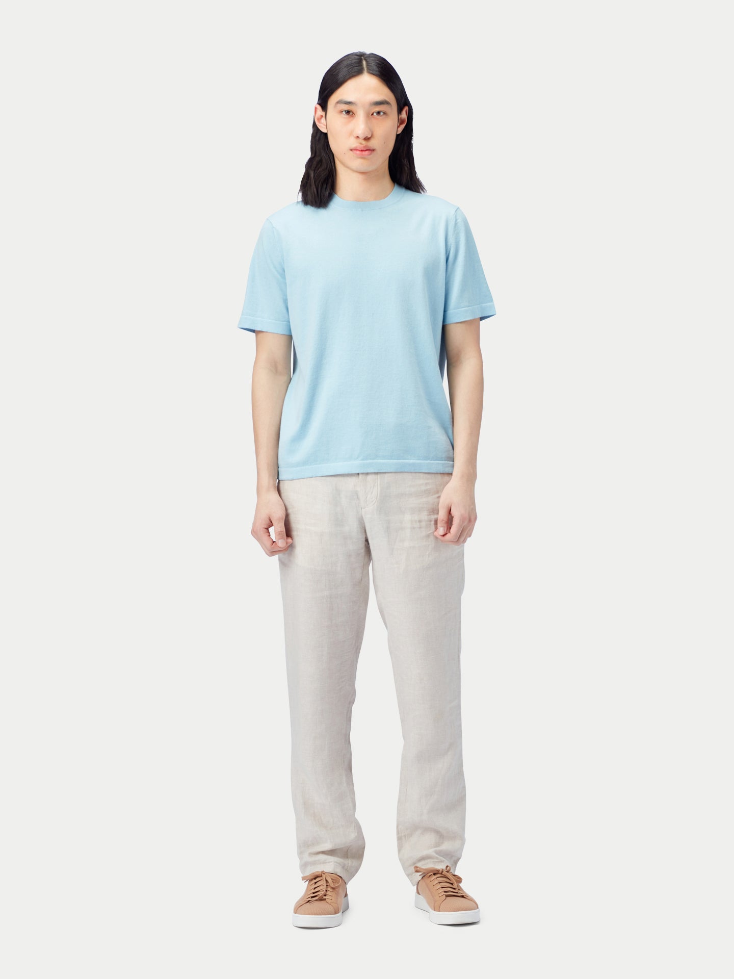 T-Shirt aus Baumwoll-Seiden-Kaschmir-Mischung