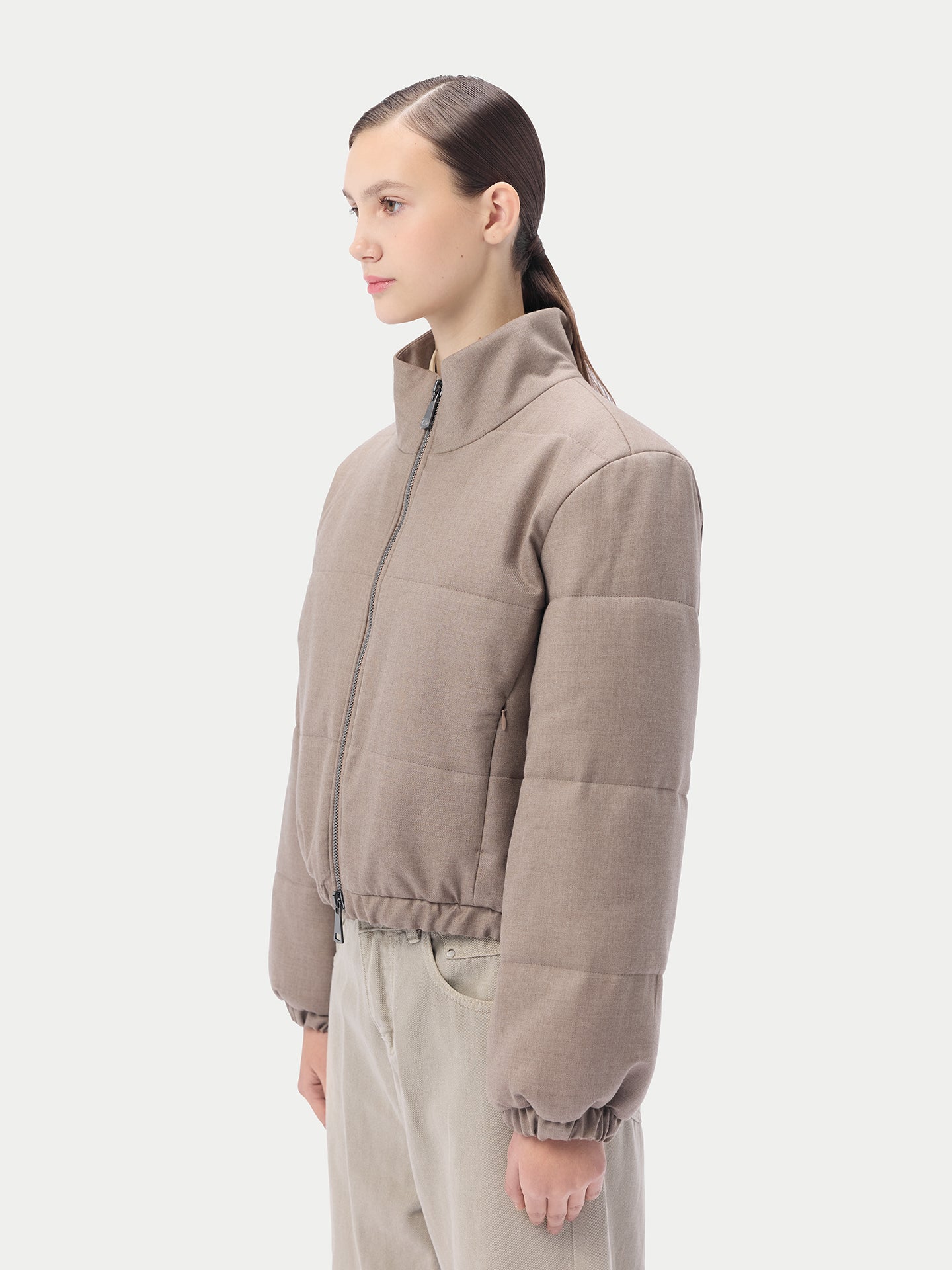 Cropped Kaschmir Jacke