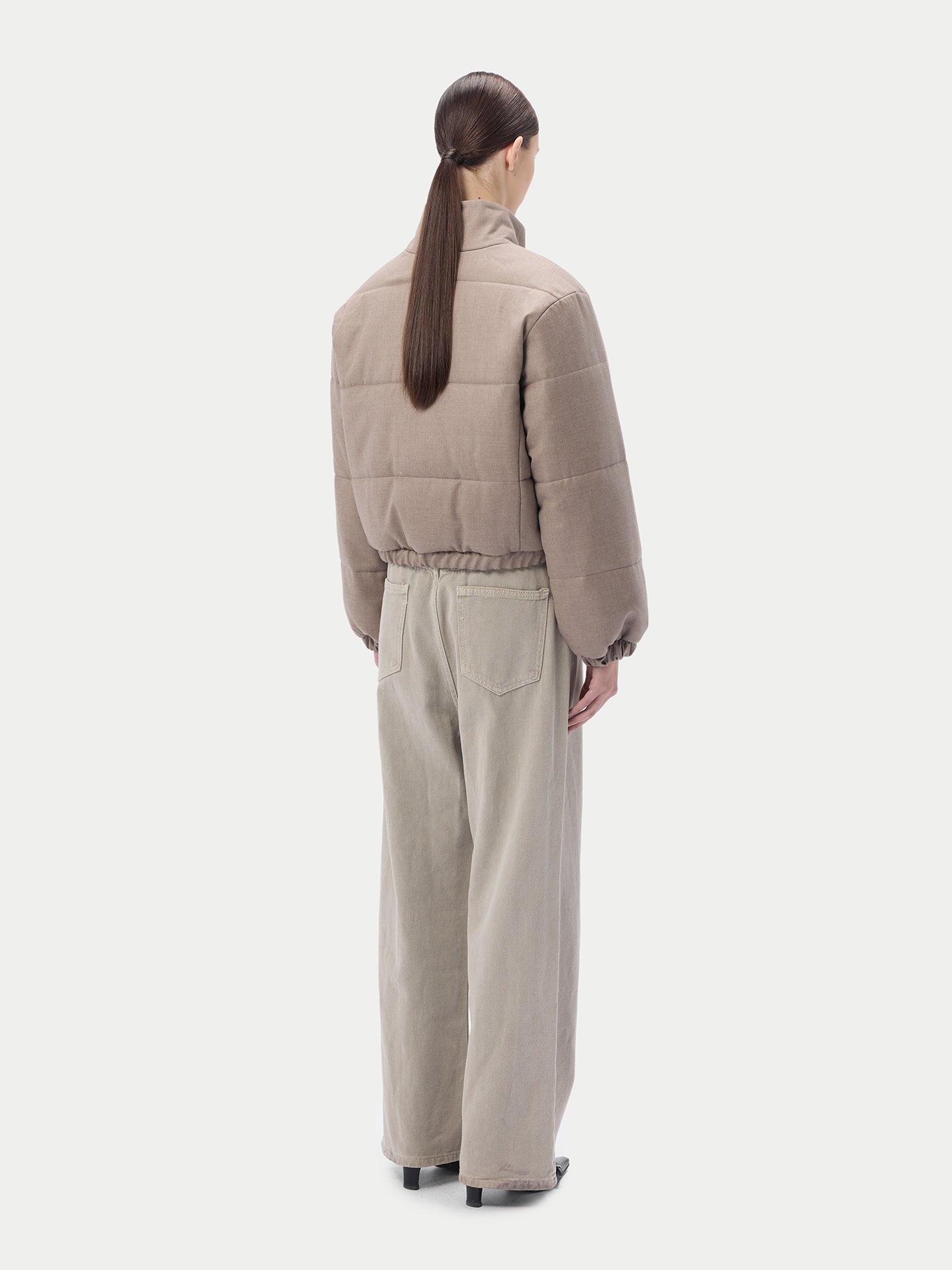 Cropped Kaschmir Jacke