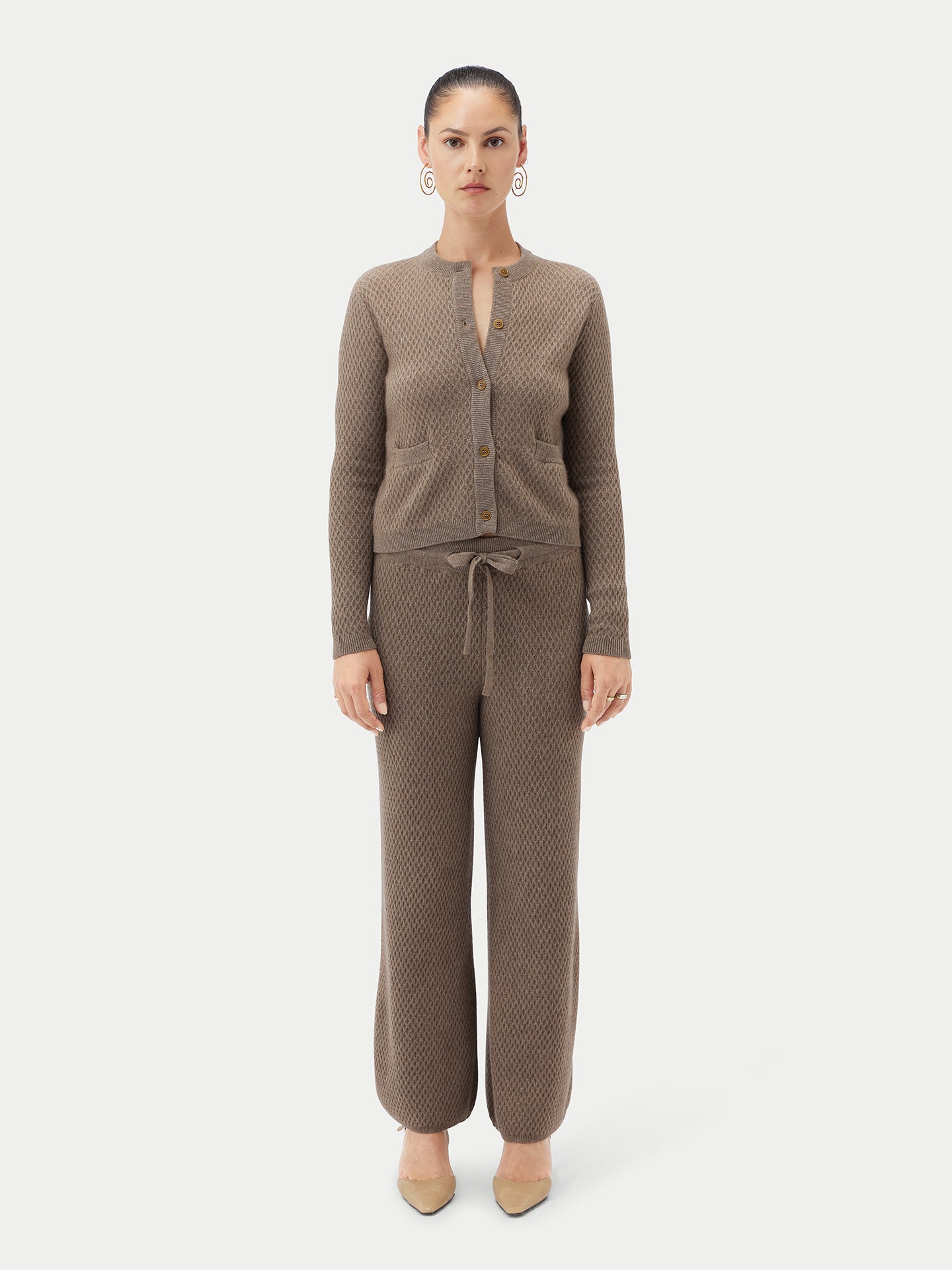 Kaschmir Strickjacke mit Knöpfen