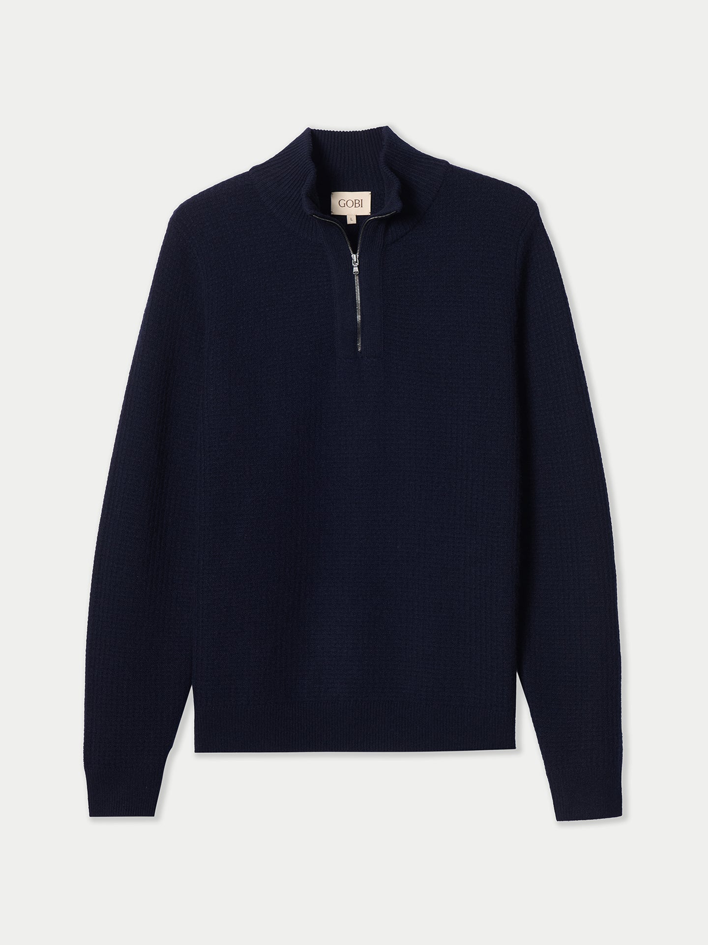 Herren Kaschmir-Pullover im Waffelstrick