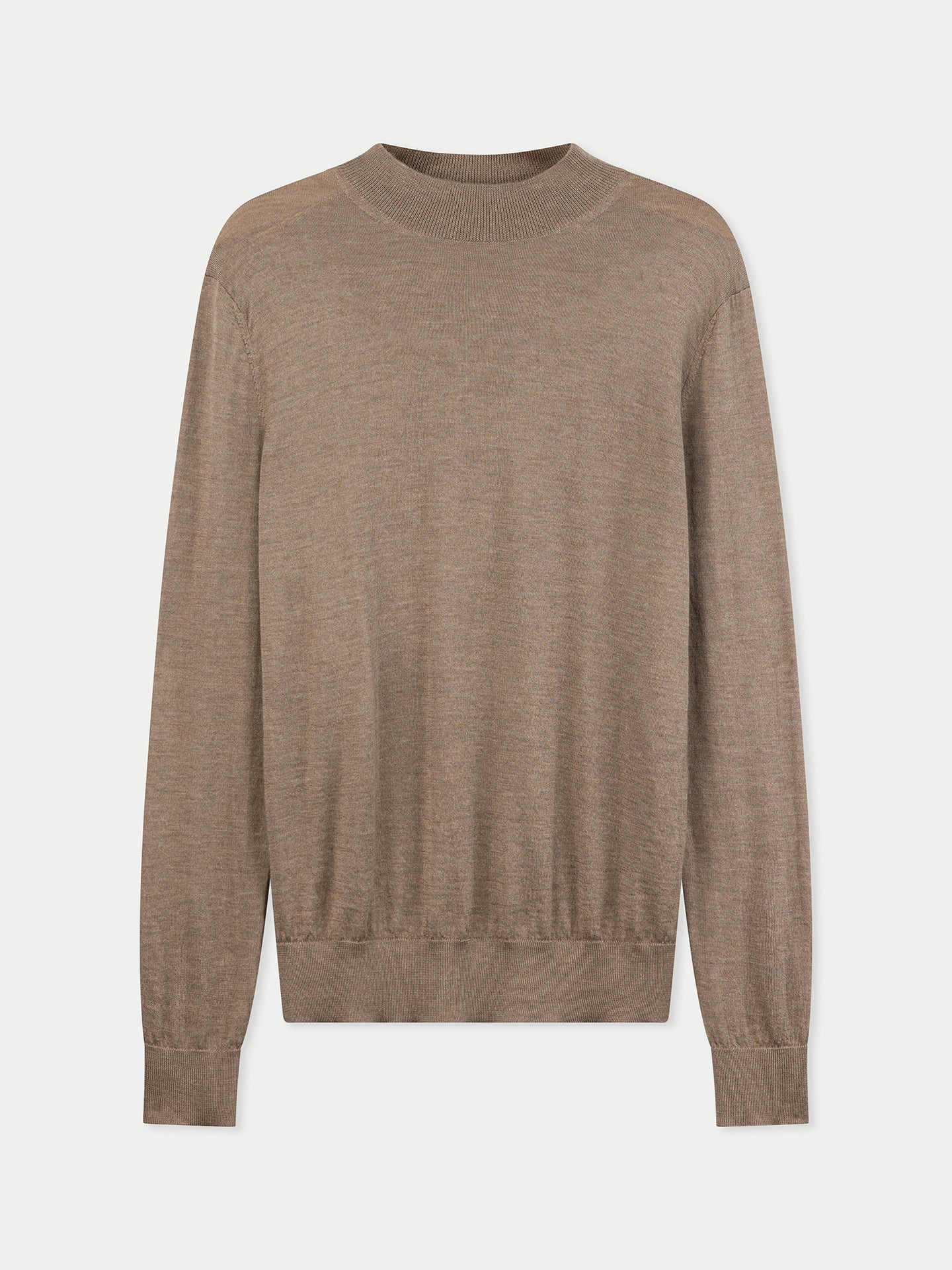 Herren Kaschmir-Seide Pullover mit Stehkragen