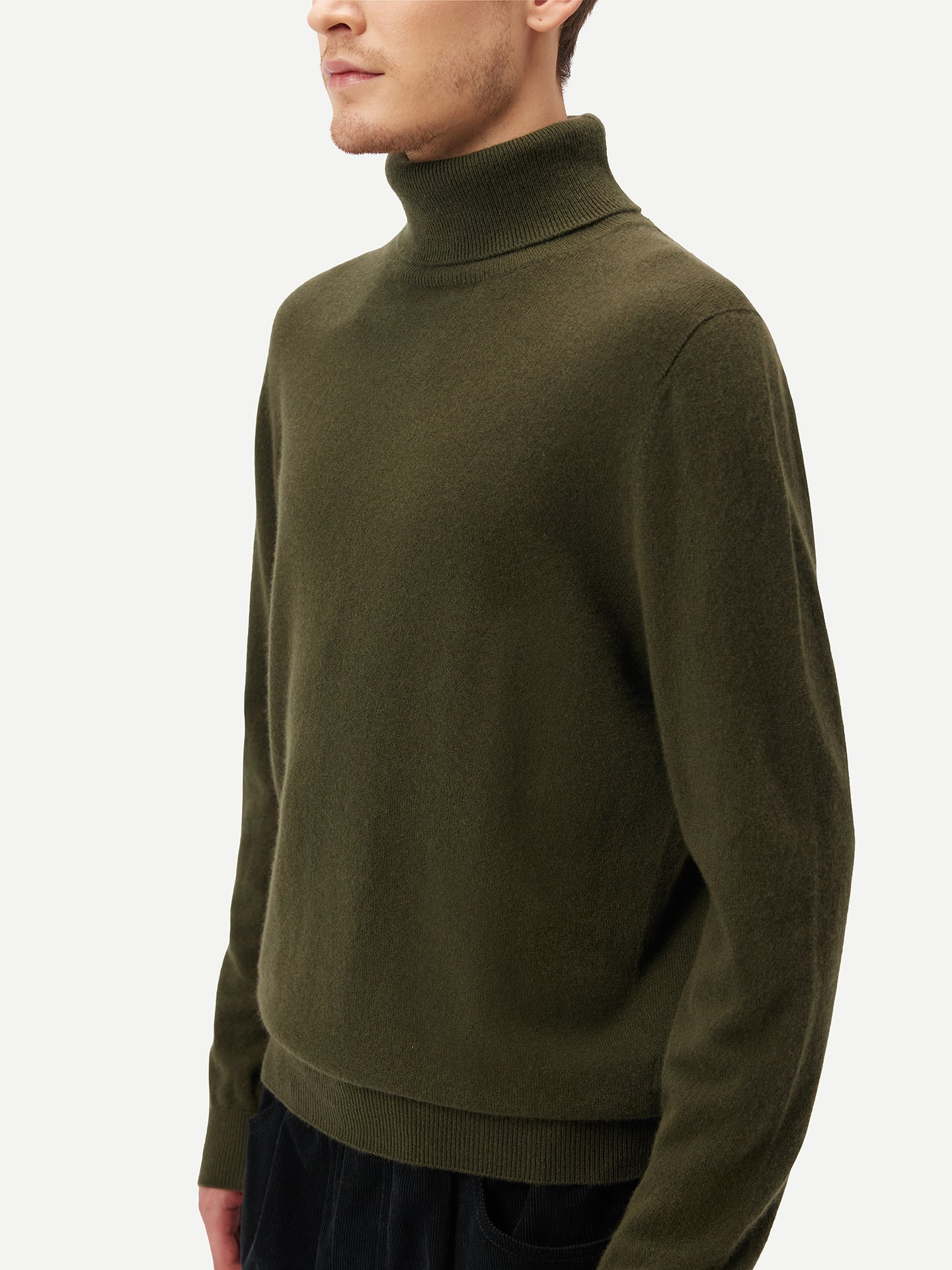 Basic Kaschmir Rollkragenpullover