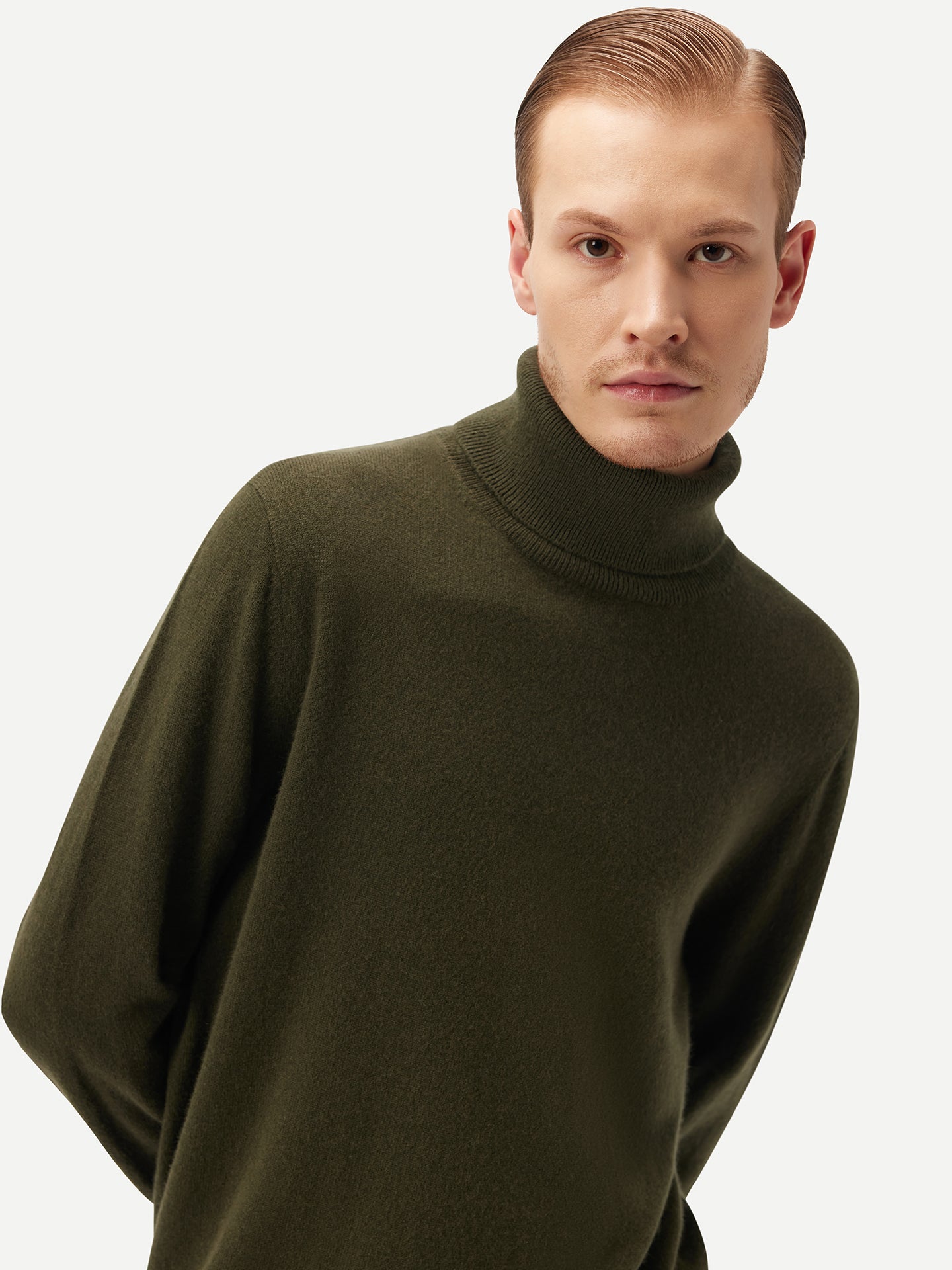 Basic Kaschmir Rollkragenpullover
