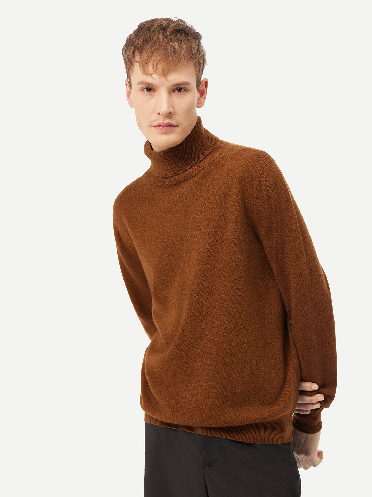 Basic Kaschmir Rollkragenpullover