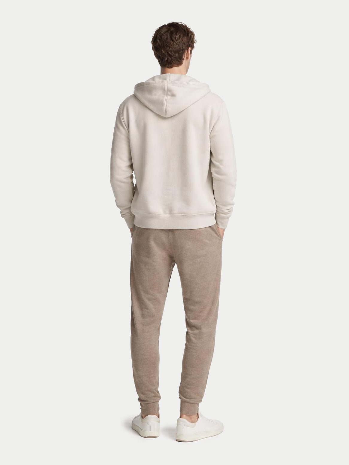 Naturfarbe Lockere Jogginghose aus Kaschmir