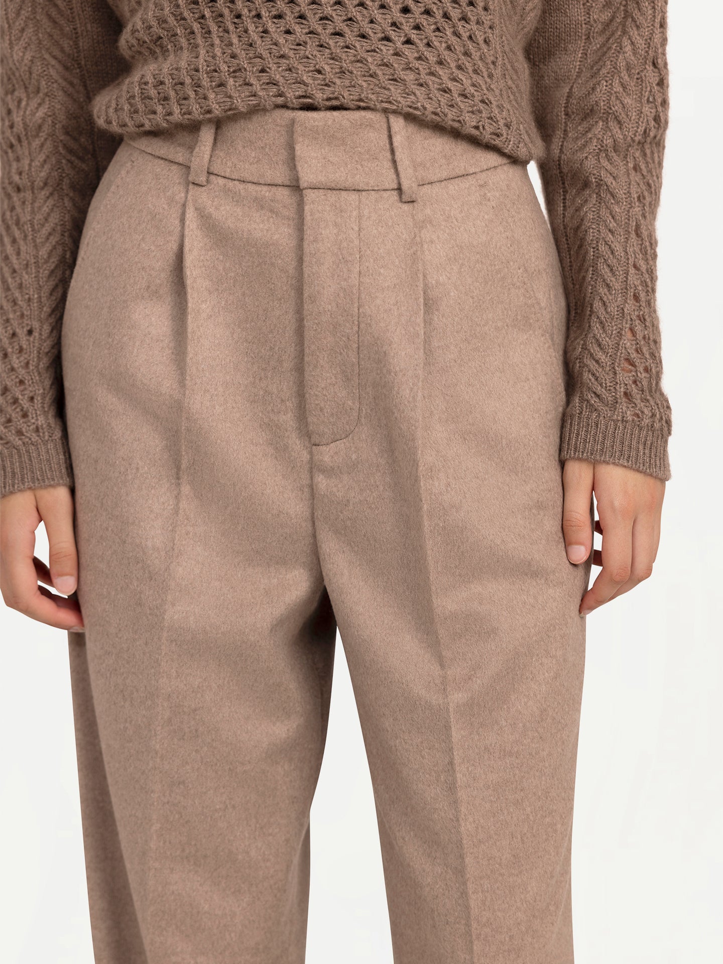 GOBI Cashmere weite Gürtel-Hose von  Designer Giorgio Spina - Gobi Cashmere