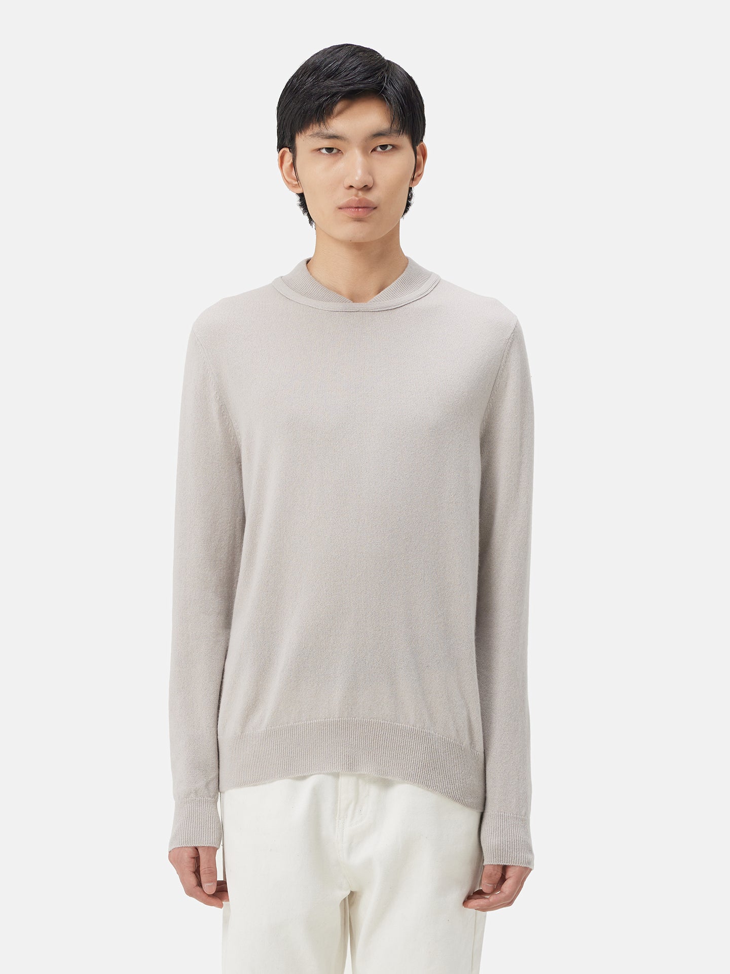 Edit Kaschmirpullover mit doppeltem Ausschnitt | GOBI Cashmere