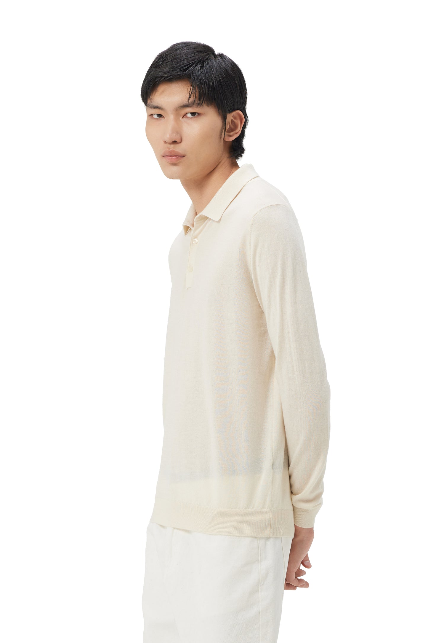 Herren Polohemd aus Kaschmir-Seide