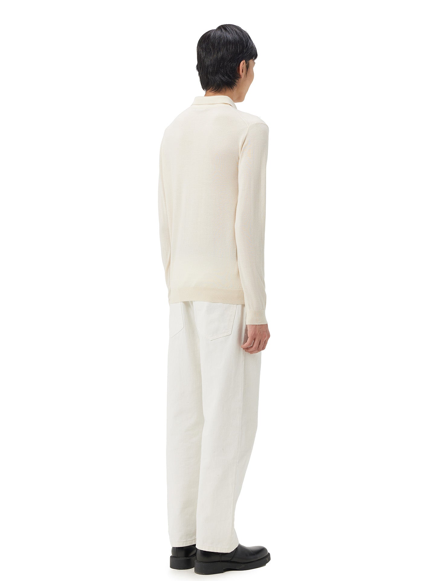 Herren Polohemd aus Kaschmir-Seide