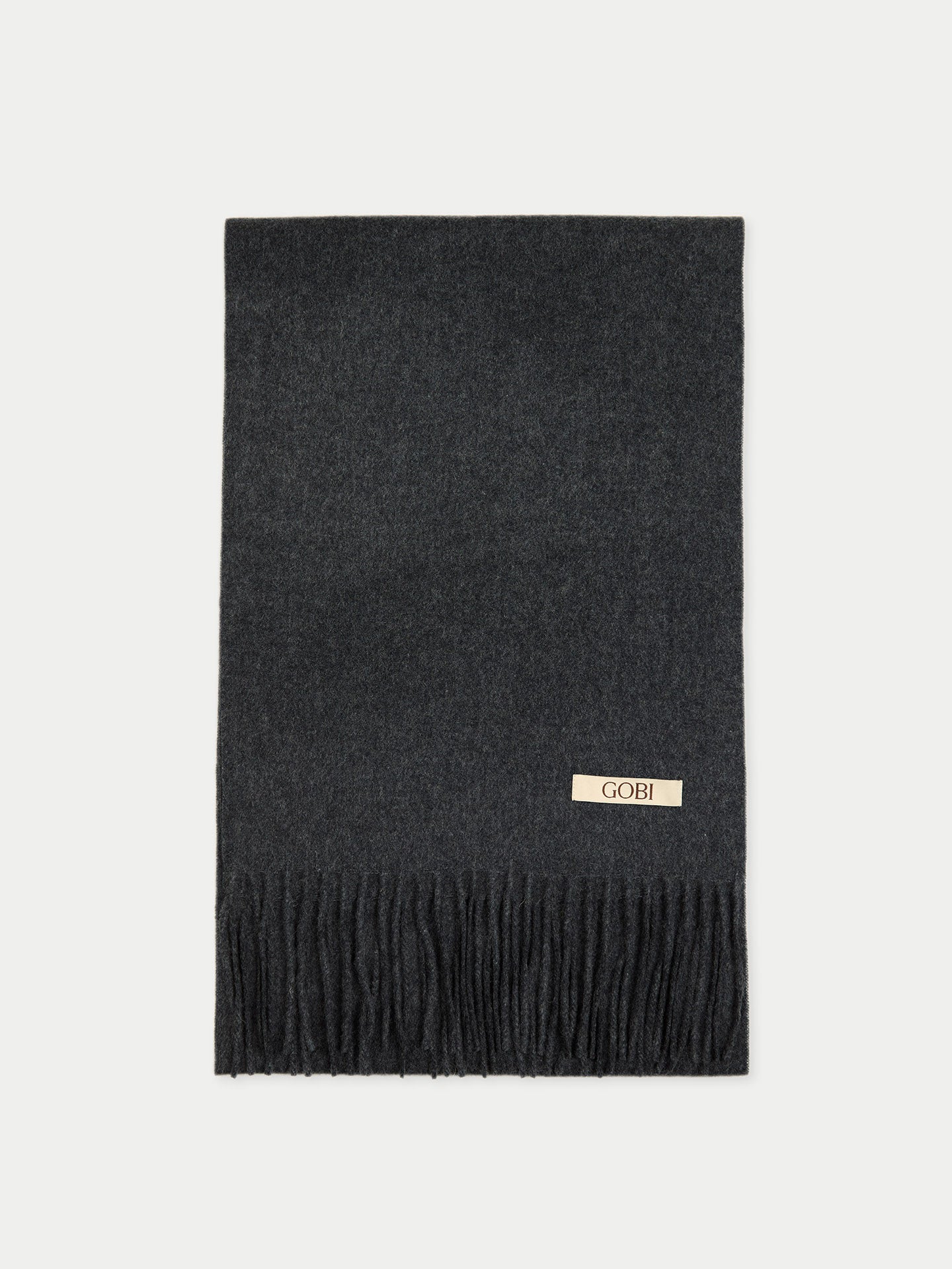 Gewebter Kaschmirschal mit Fransen