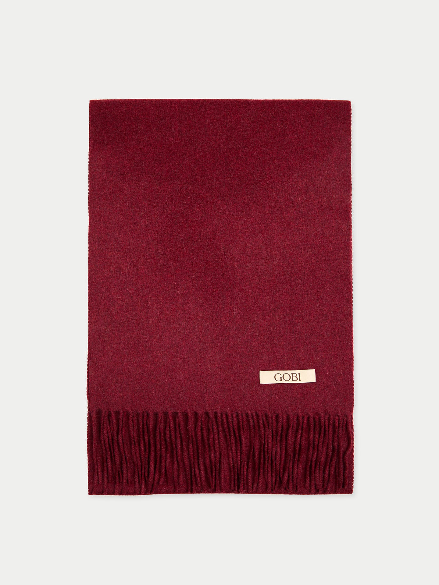 Gewebter Kaschmirschal mit Fransen