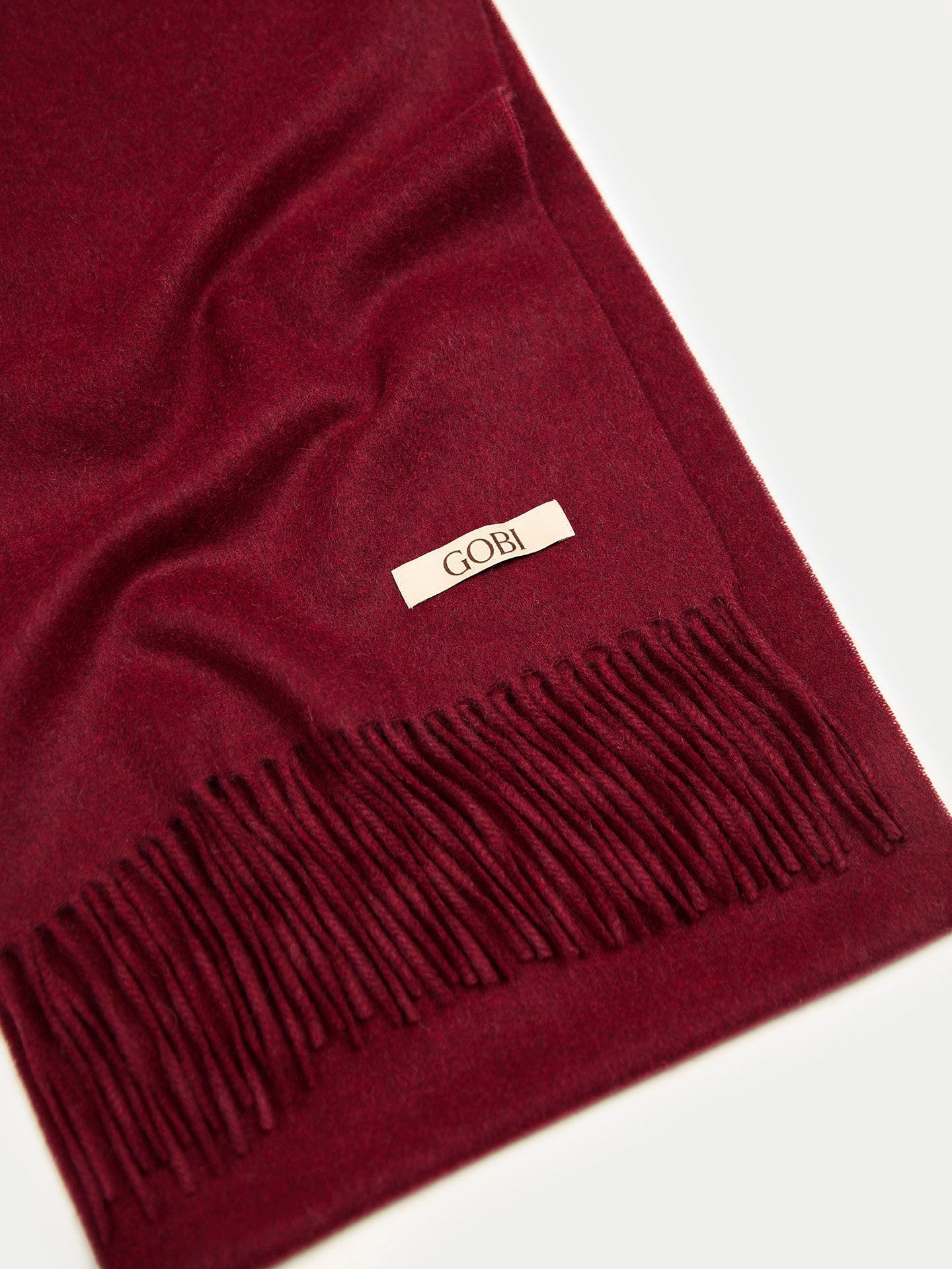 Gewebter Kaschmirschal mit Fransen