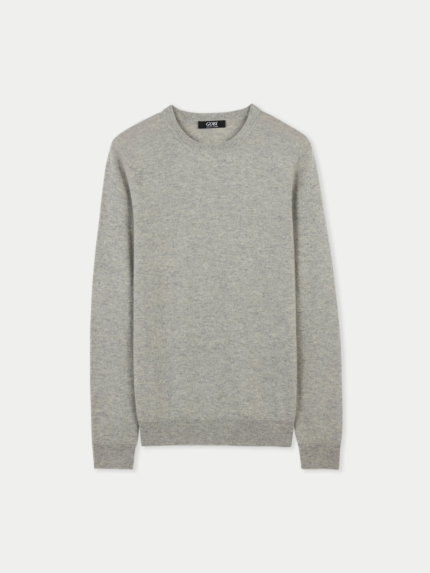 Basic R-Ausschnitt Kaschmirpullover