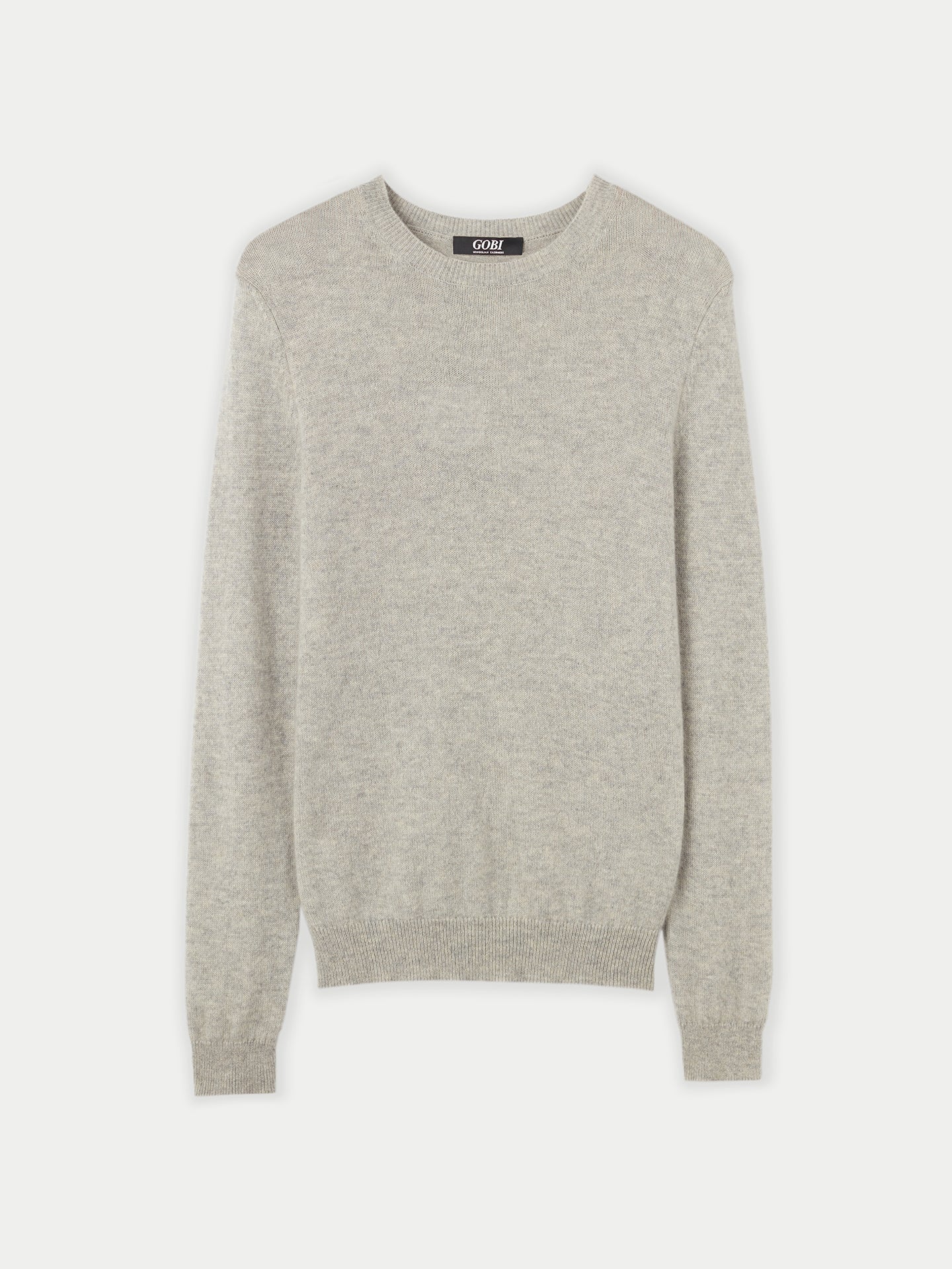 Damen Leichtes Kaschmir-Set Aus Pullover und Mütze Grau - Gobi Cashmere