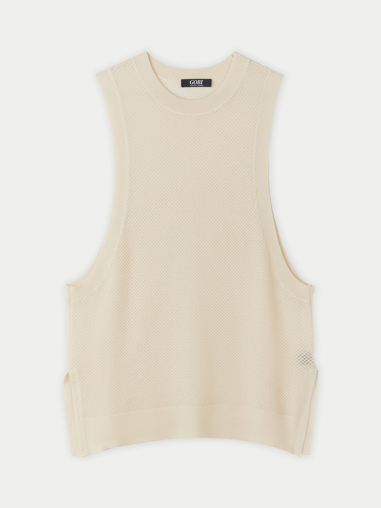 Tank Top aus Seide und Kaschmir weiß - Gobi Cashmere