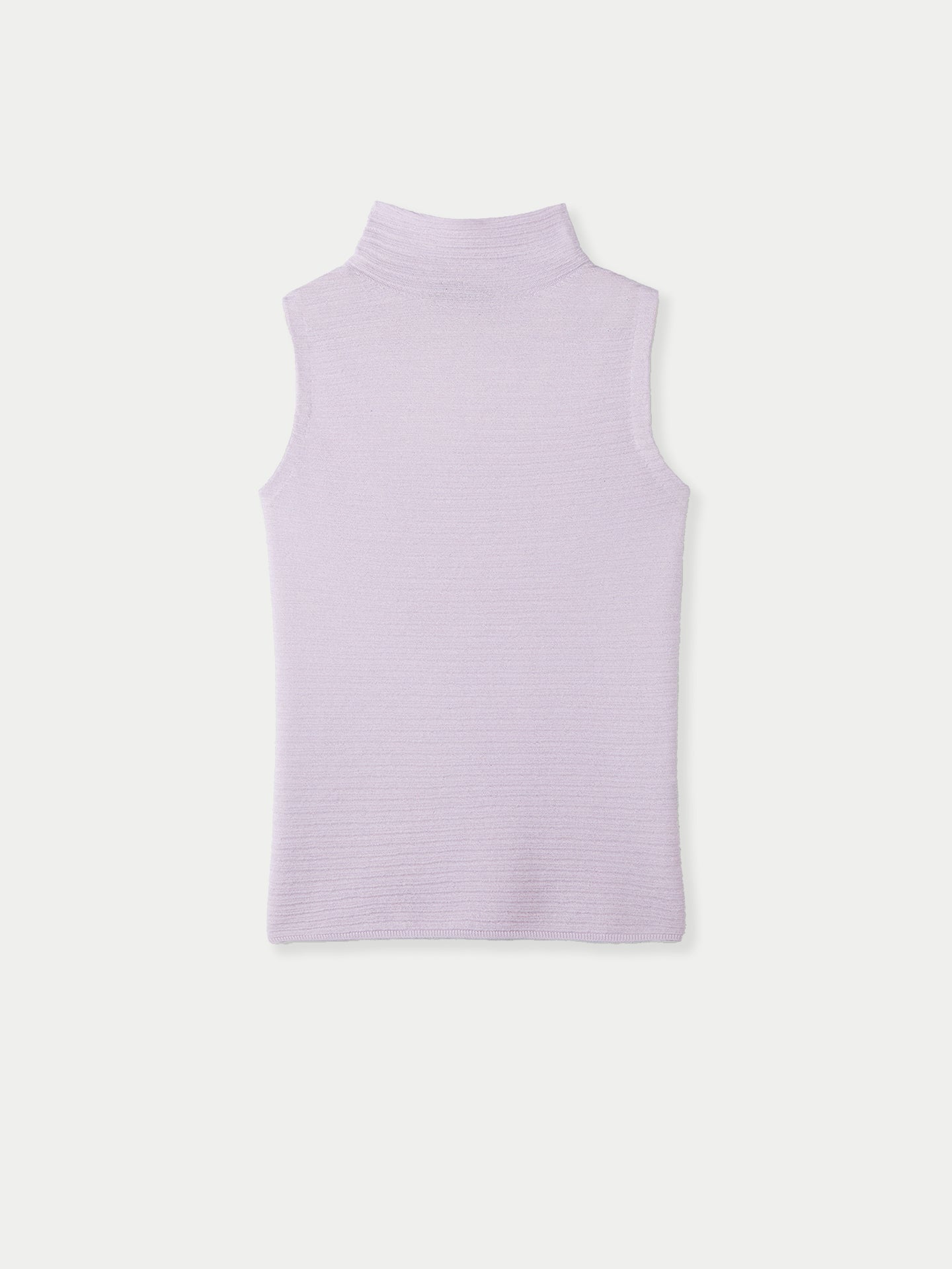 Leichtes Rollkragen-Top aus Kaschmir-Seide