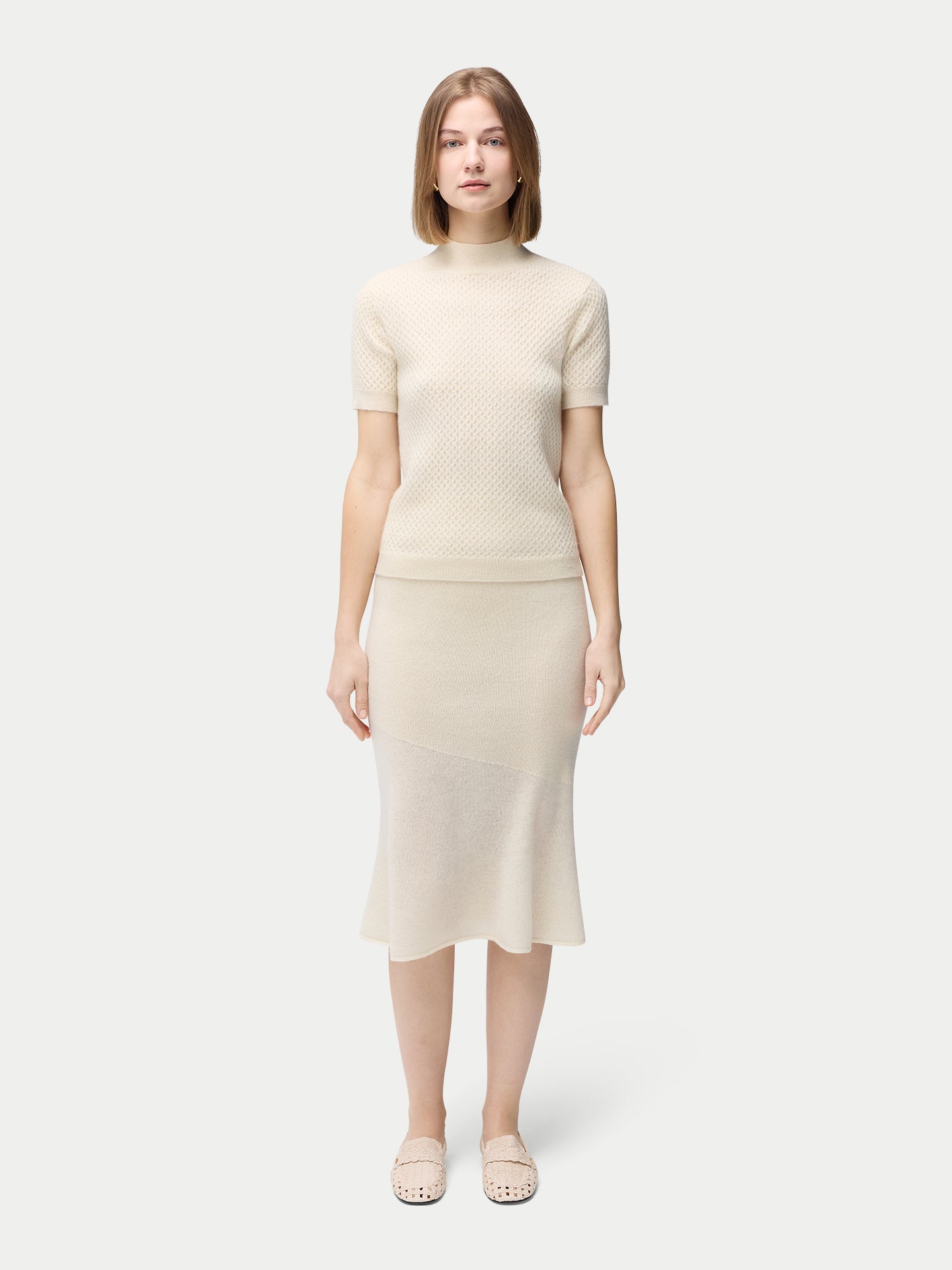 Strukturiertes Kaschmir Top