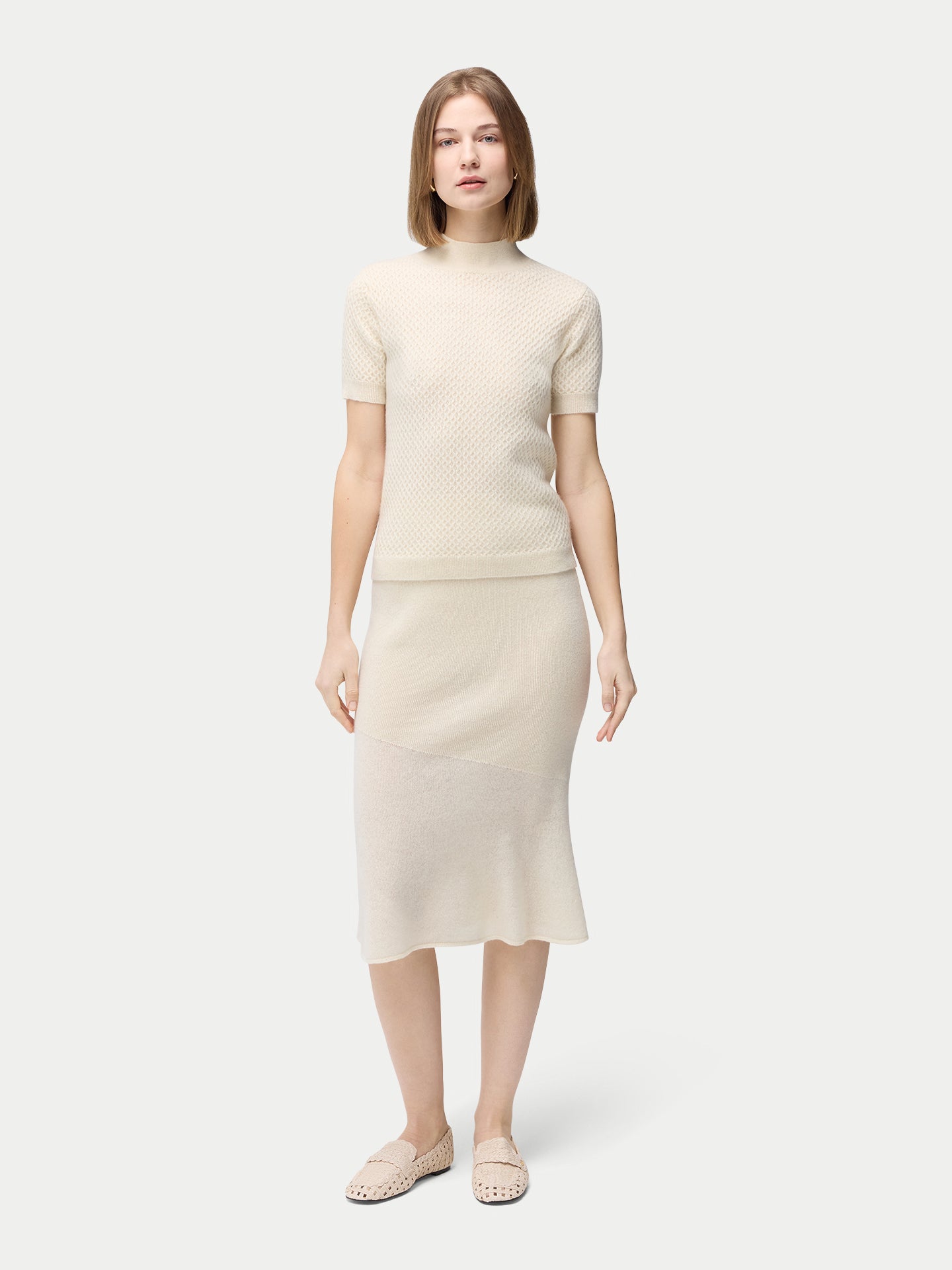 Strukturiertes Kaschmir Top